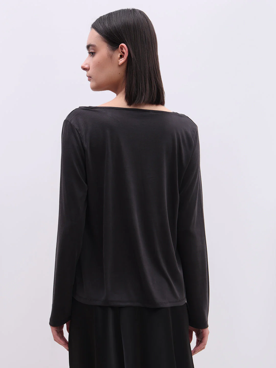 Black Cowl Neck Top - Image 4