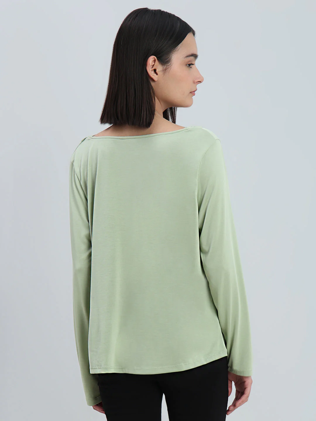 Green Cowl Neck Top - Image 4
