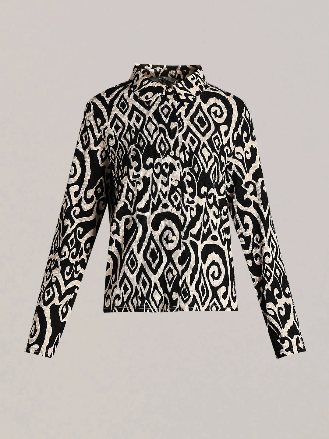 Abstract Print Full Sleeves Shirt - Image 7