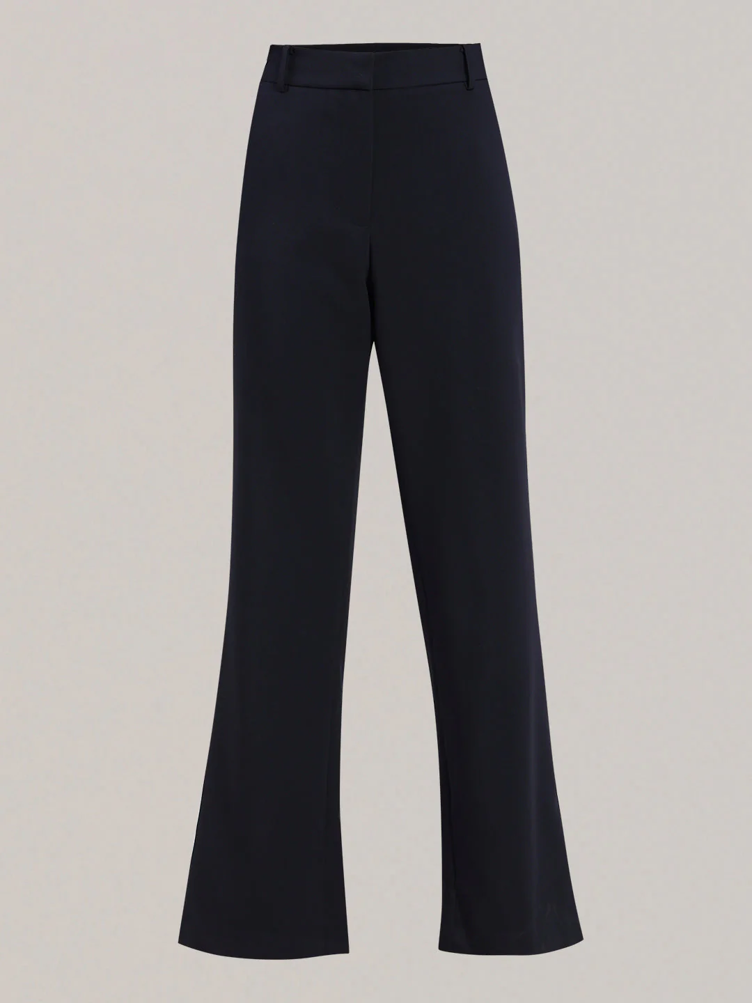 Navy High Rise Flared Pants - Image 7