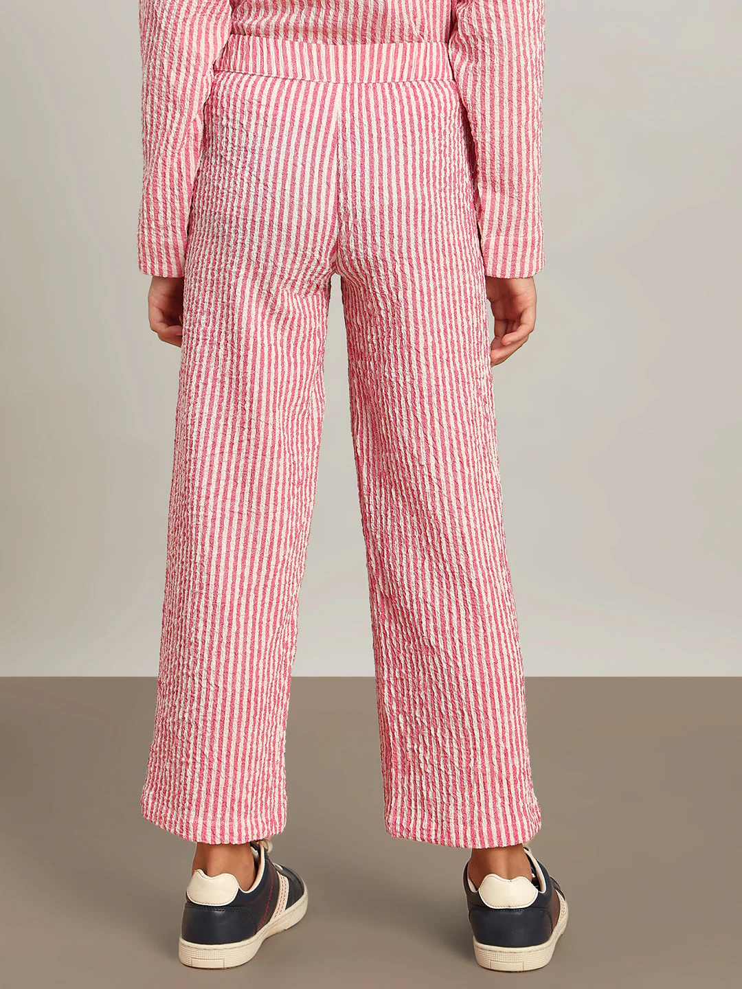 GIRL Pink Striped Pants - Image 4