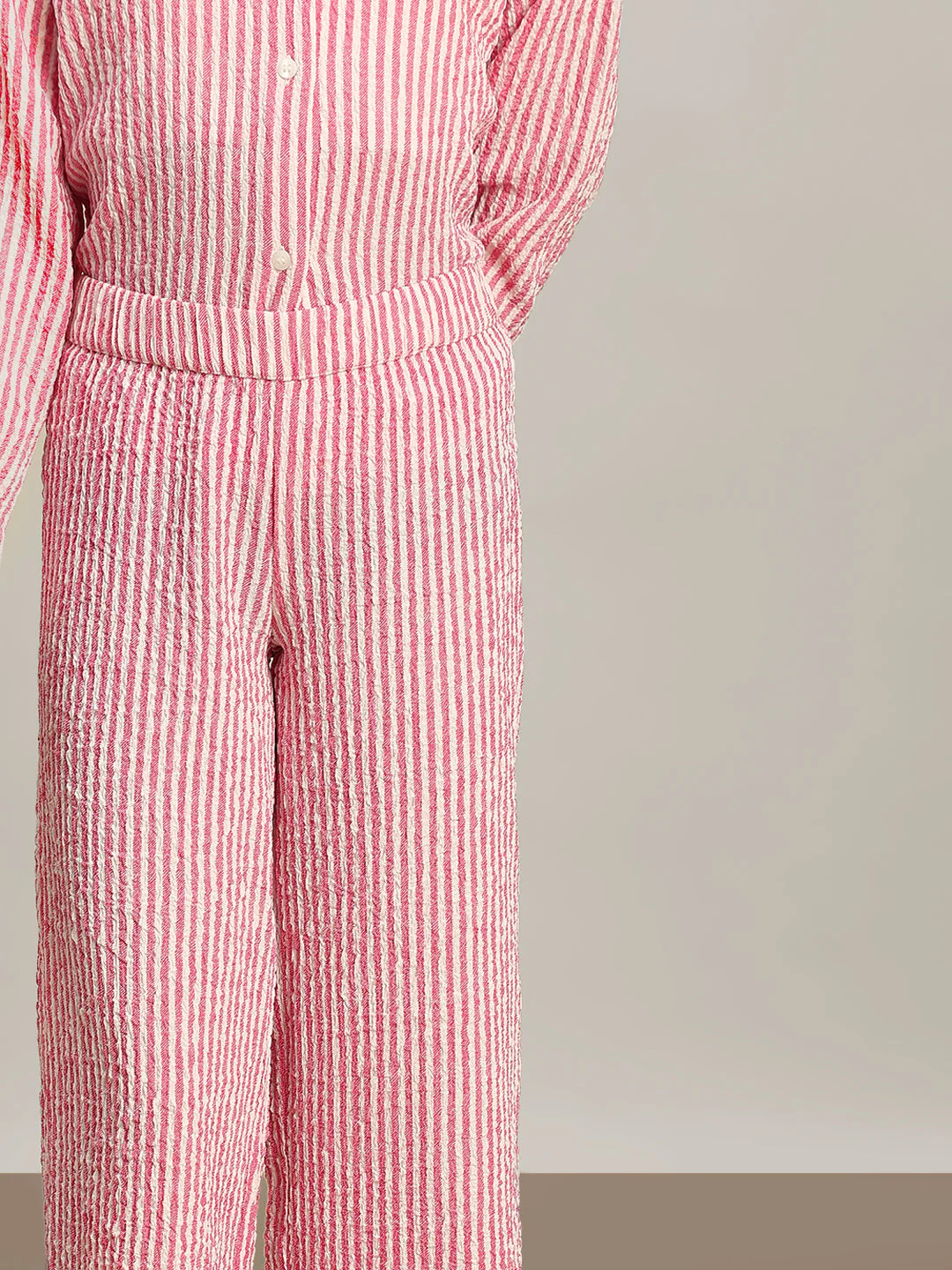 GIRL Pink Striped Pants - Image 6