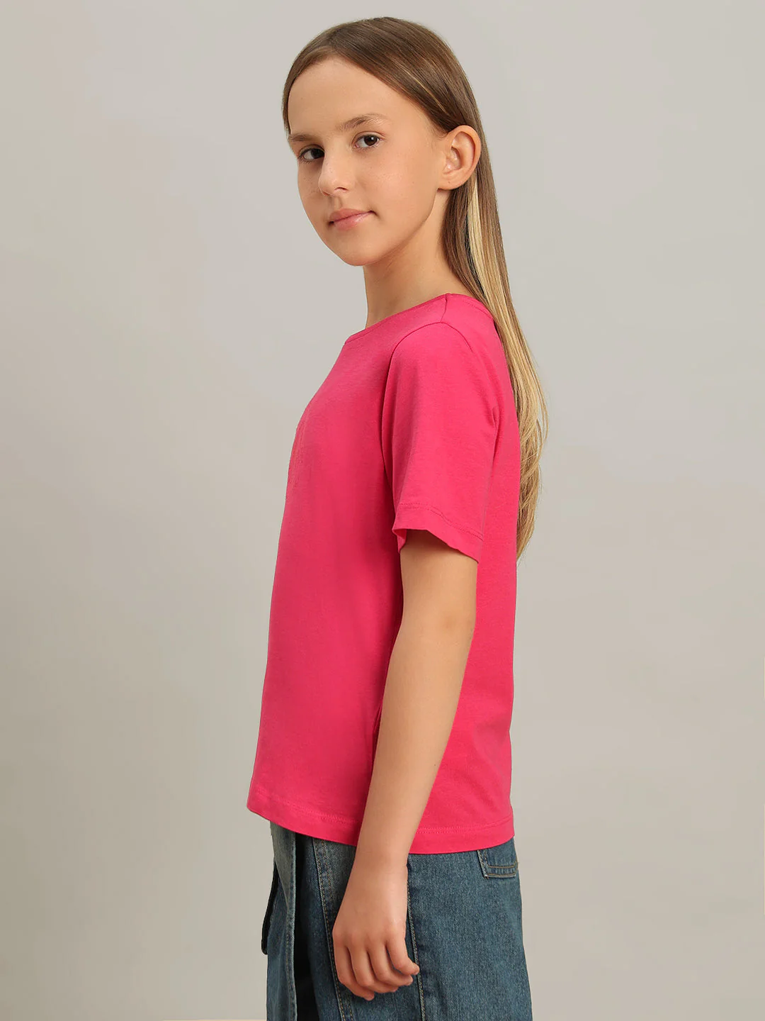 GIRL Pink Printed T-shirt - Image 3