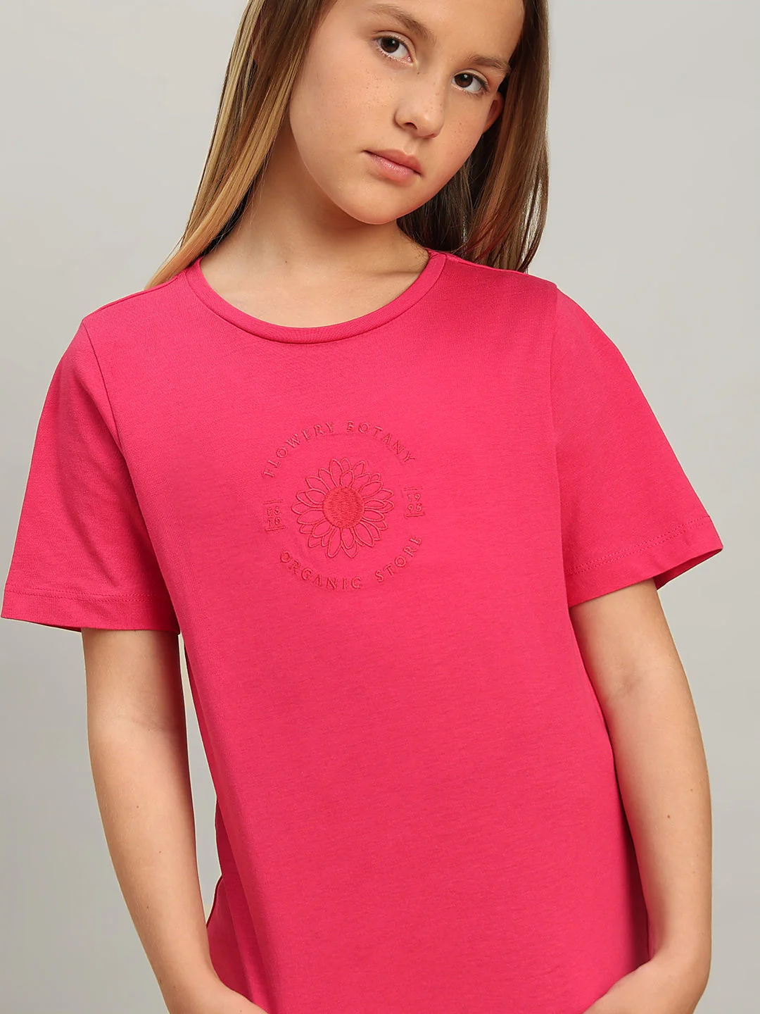 GIRL Pink Printed T-shirt - Image 6