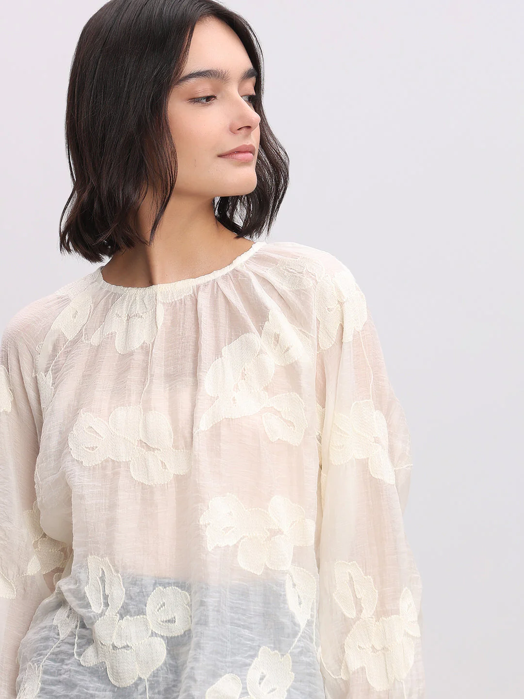 Textured Long-Sleeve Top - Image 6