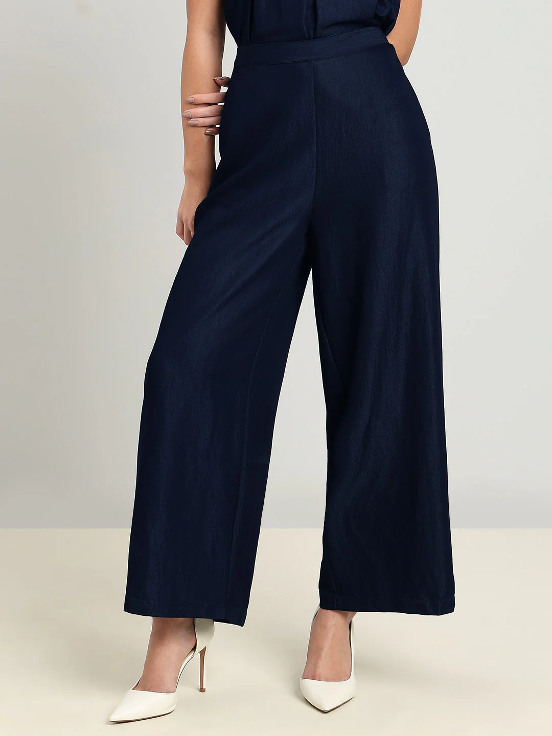 Navy High Rise Culottes - Image 2