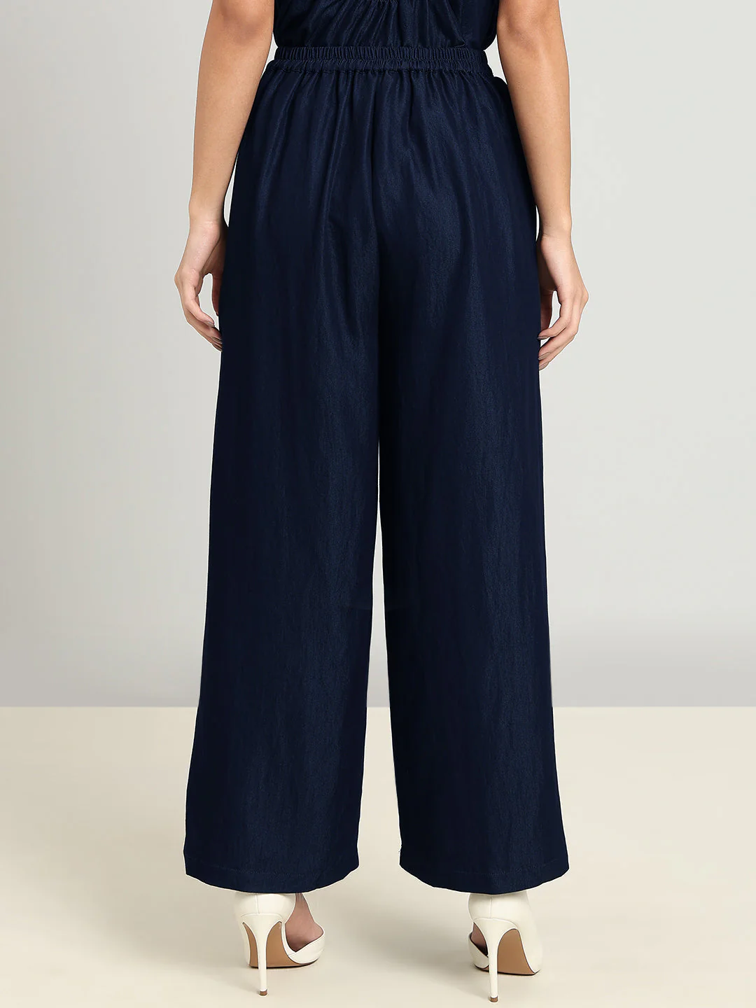 Navy High Rise Culottes - Image 4