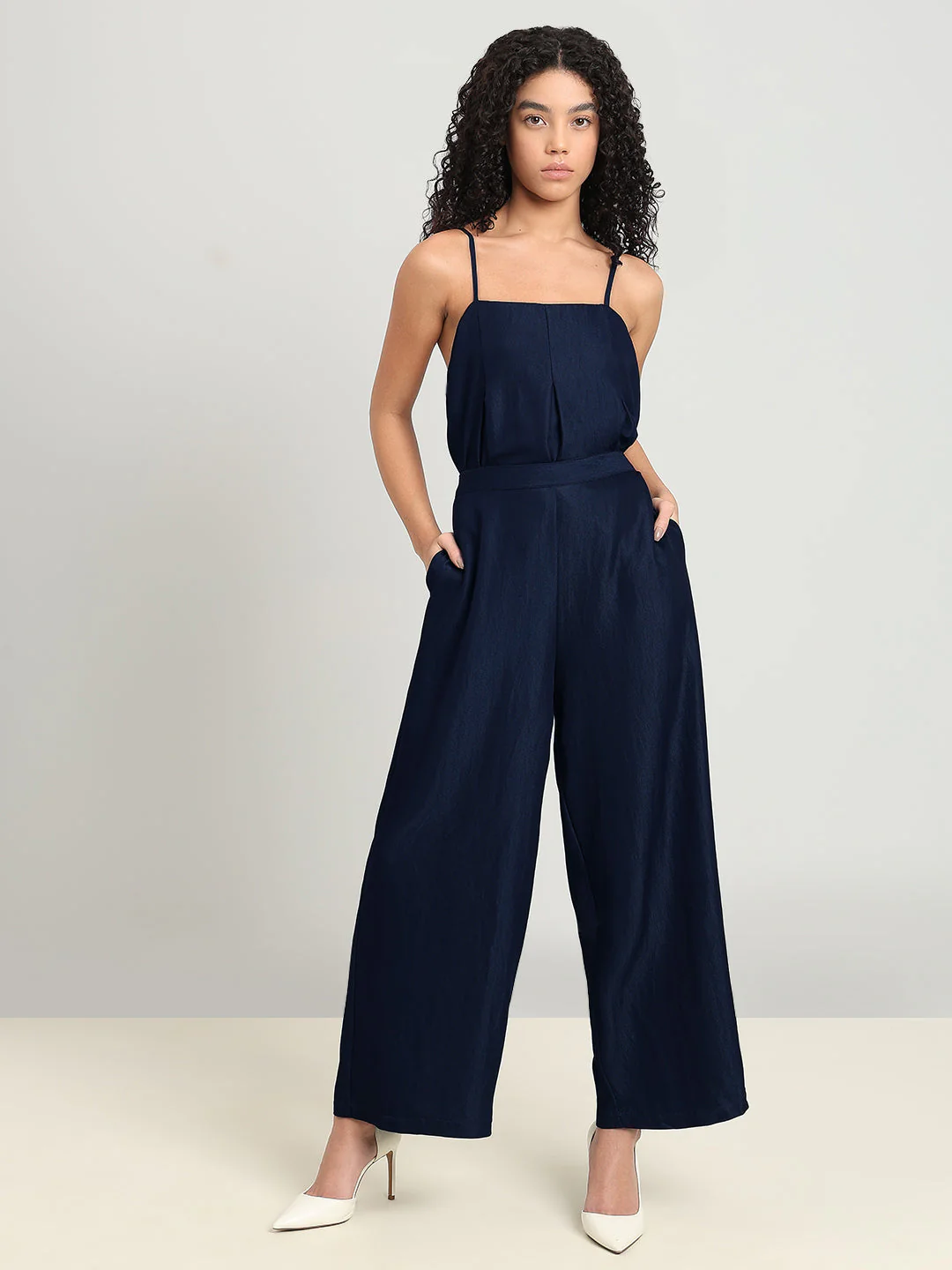 Navy High Rise Culottes - Image 5