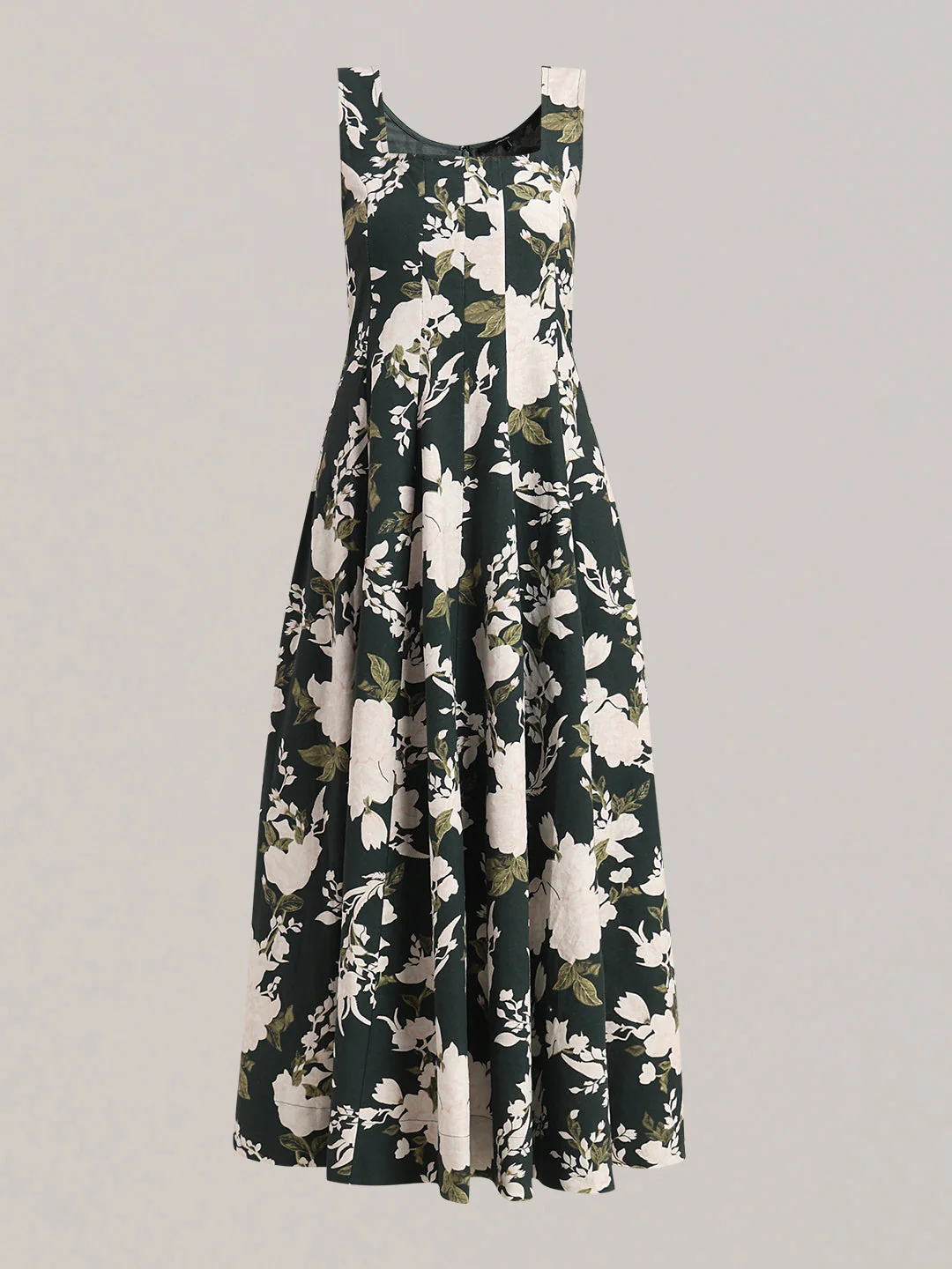Floral Sleeveless Midi Dress - Image 7