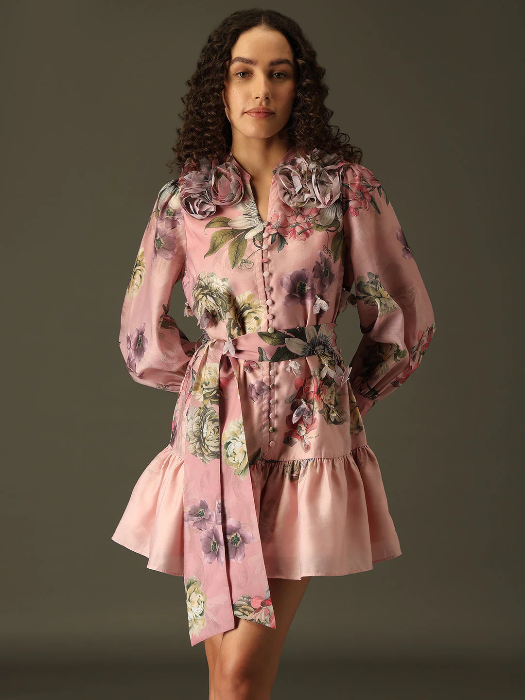 MARQUEE Floral Fit & Flare Dress - Image 2