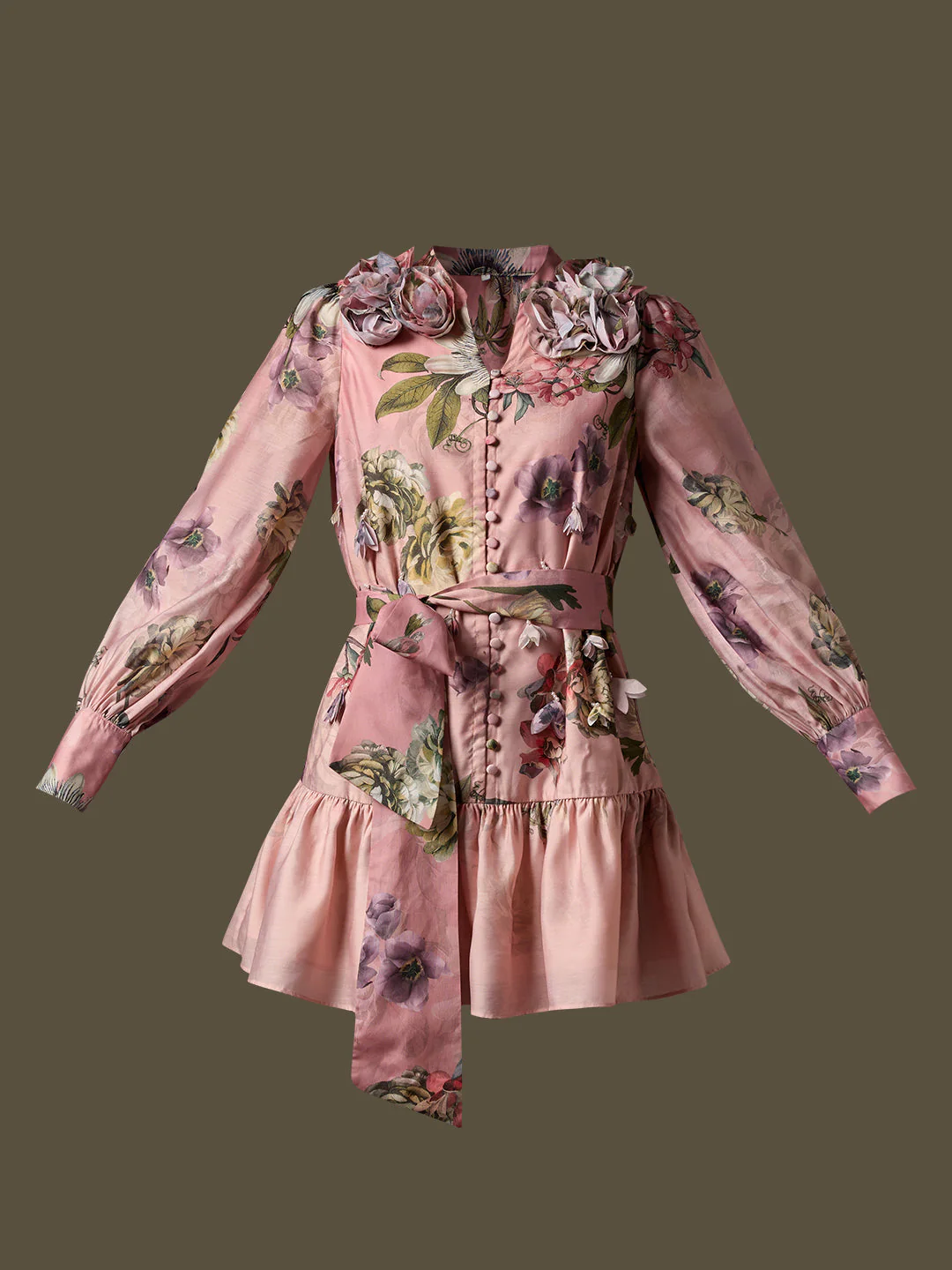 MARQUEE Floral Fit & Flare Dress - Image 7