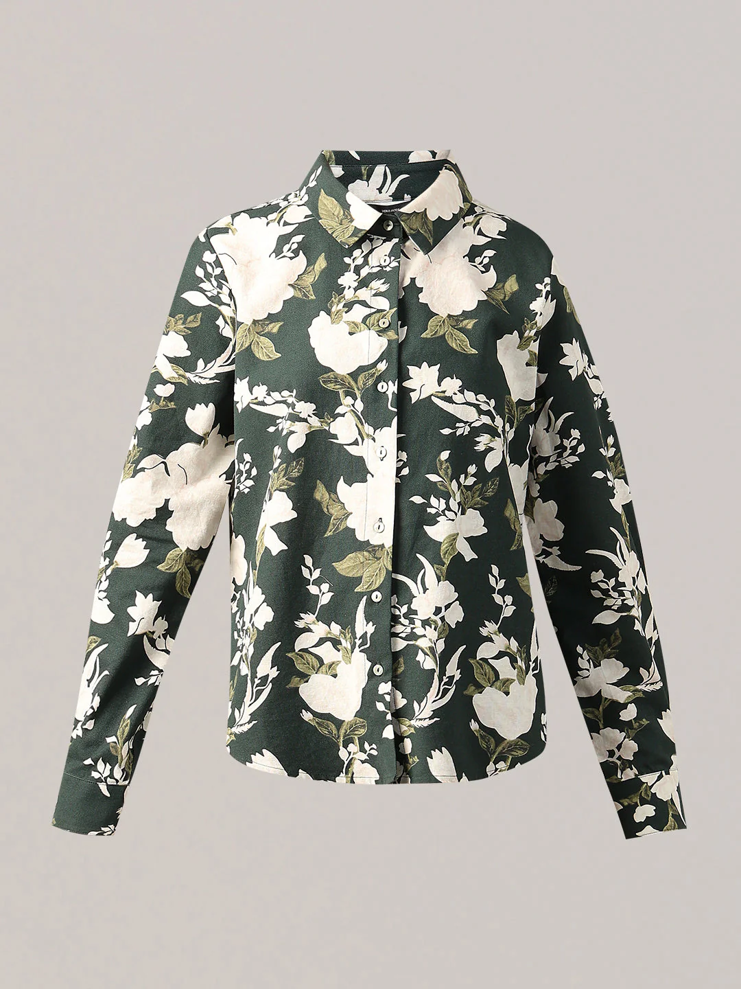 Dark Green Floral Shirt - Image 7