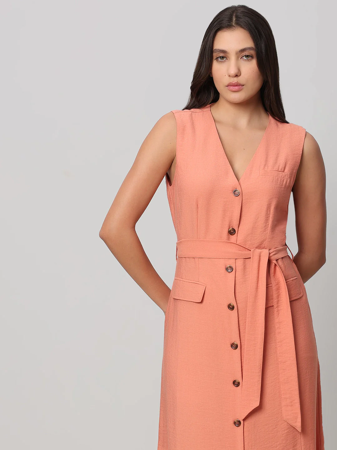 V-Neck Sleeveless Dress - Image 5