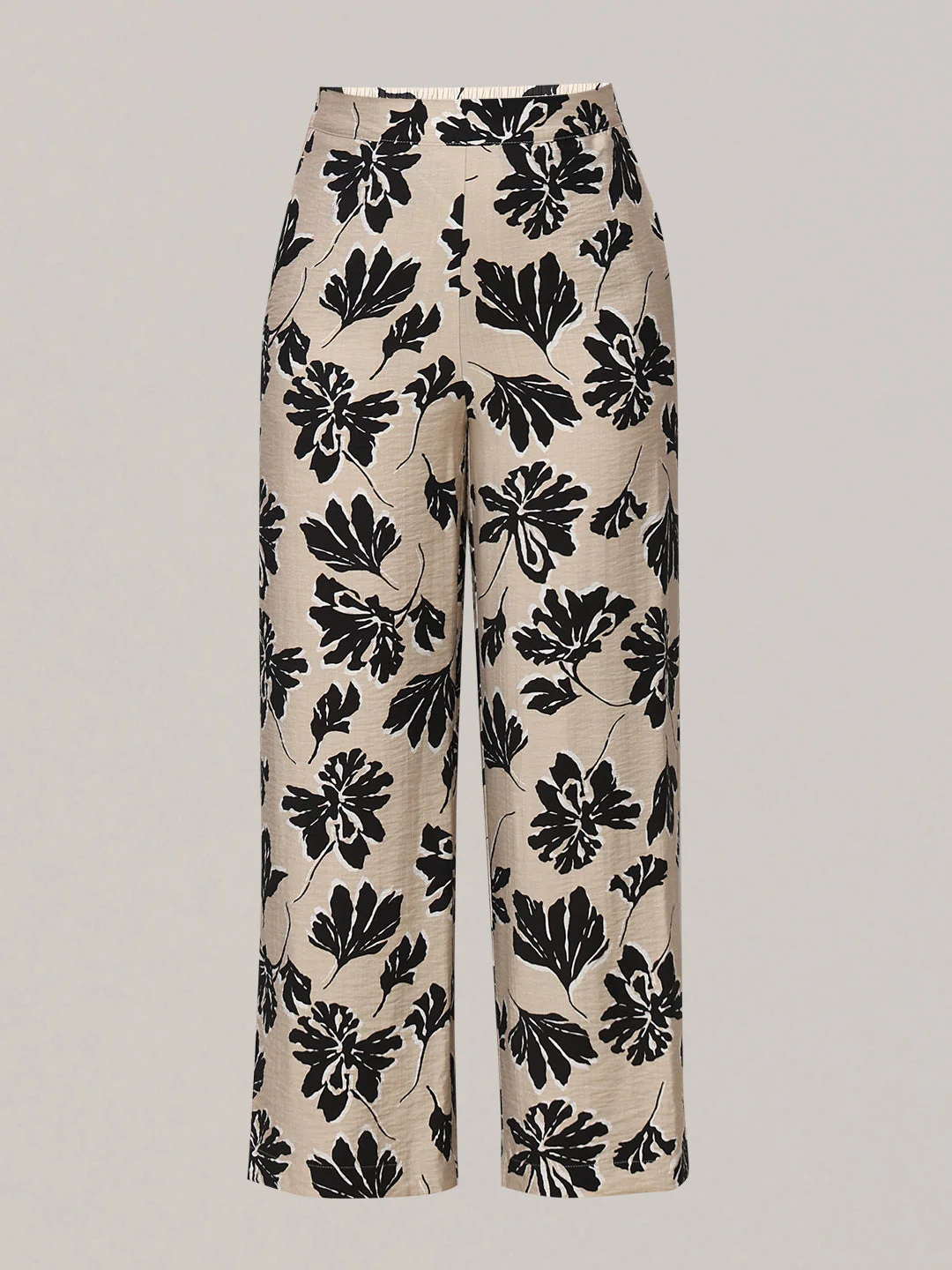 Floral Print High Rise Pants - Image 7