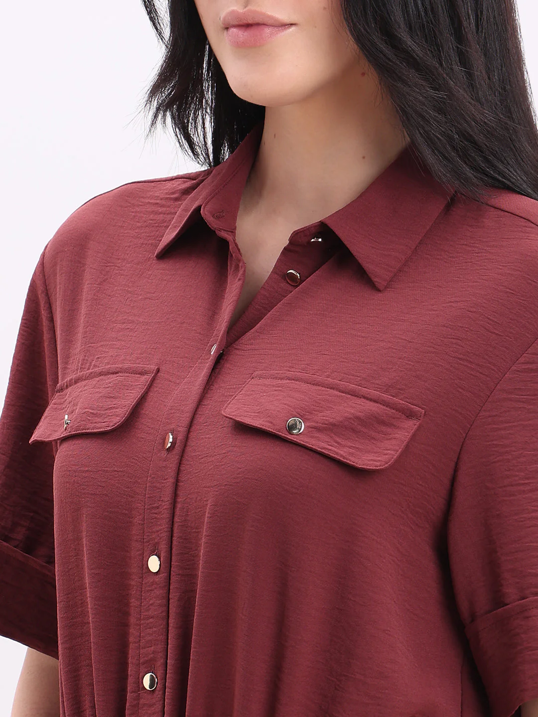 Dark Red Playsuit - Image 8