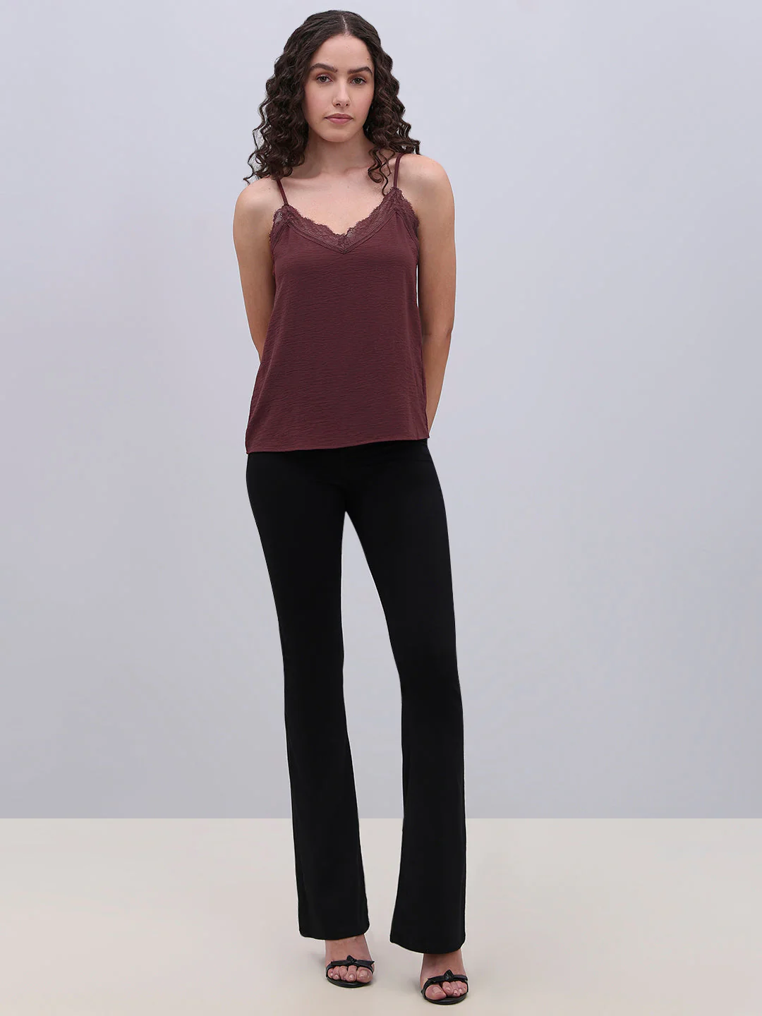 Lace Trim Cami Top - Image 5
