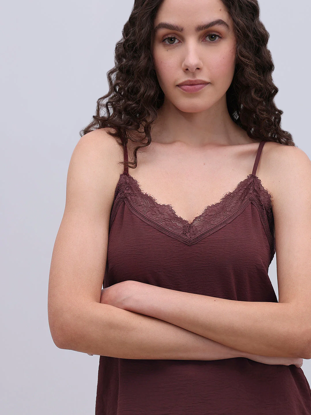 Lace Trim Cami Top - Image 6