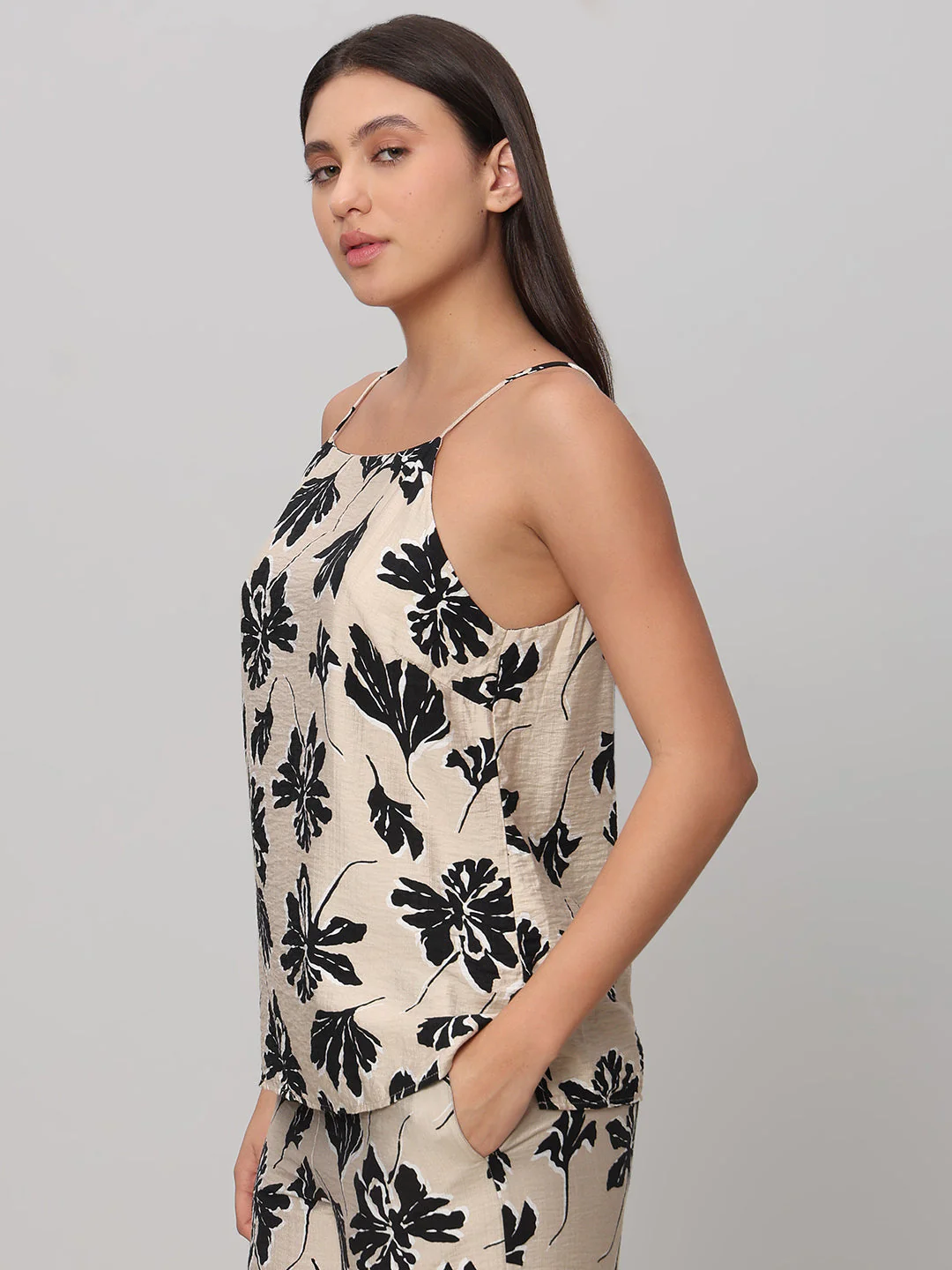 Floral Print Singlet Top - Image 3