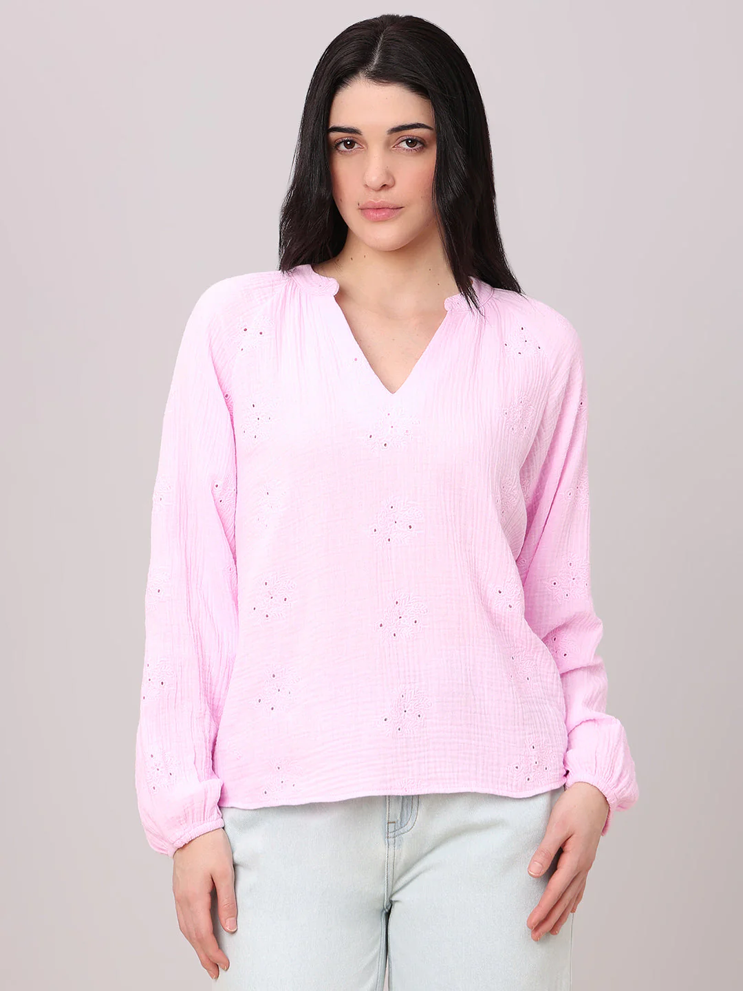 Pink Embroidered Top - Image 2