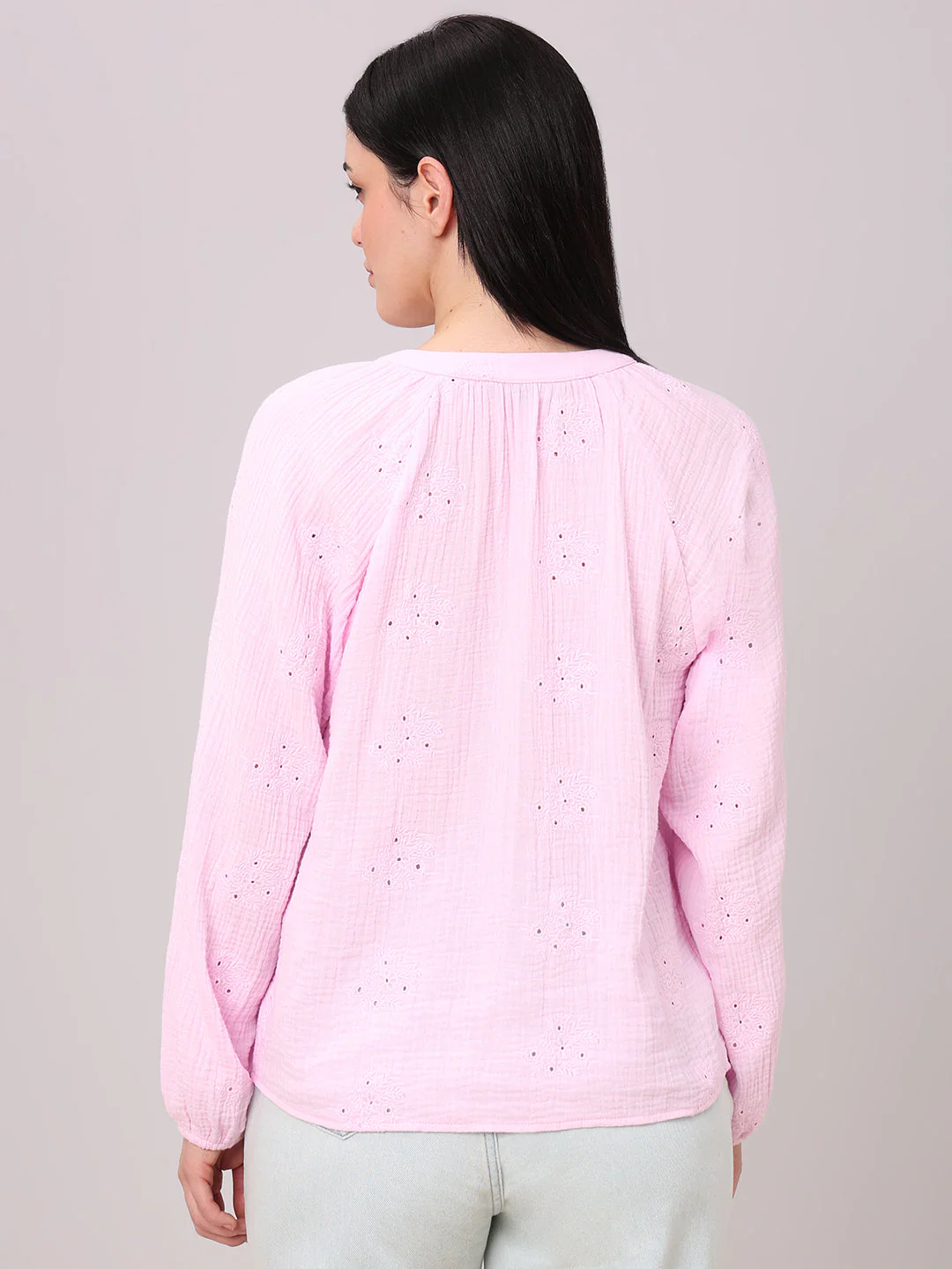 Pink Embroidered Top - Image 4