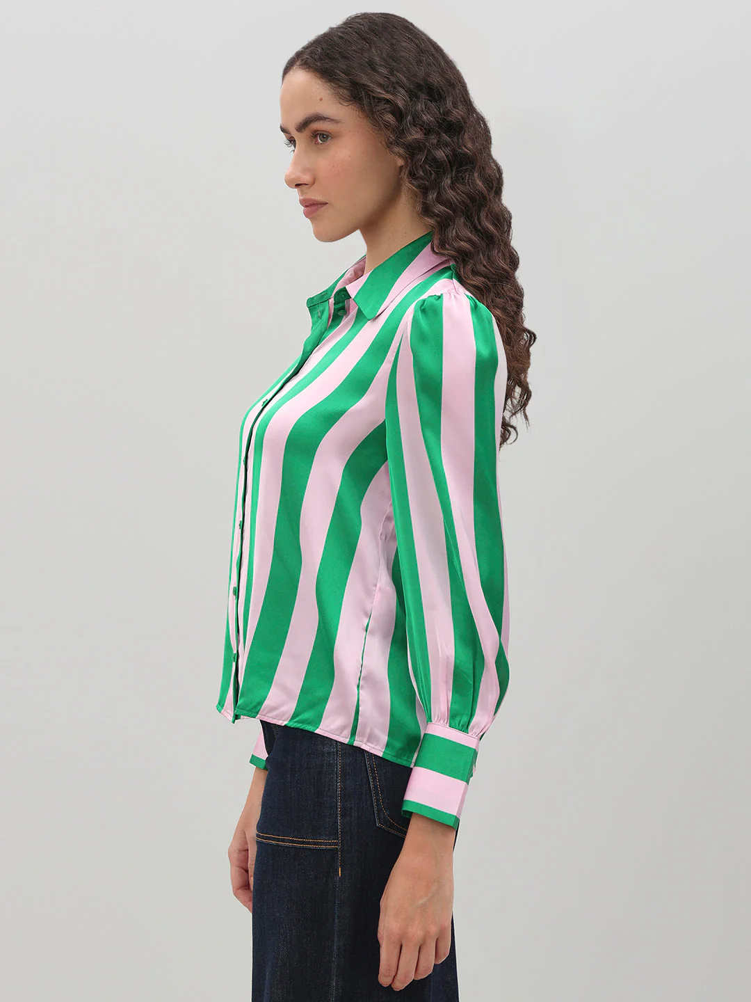 Green Striped Shirt - Image 3