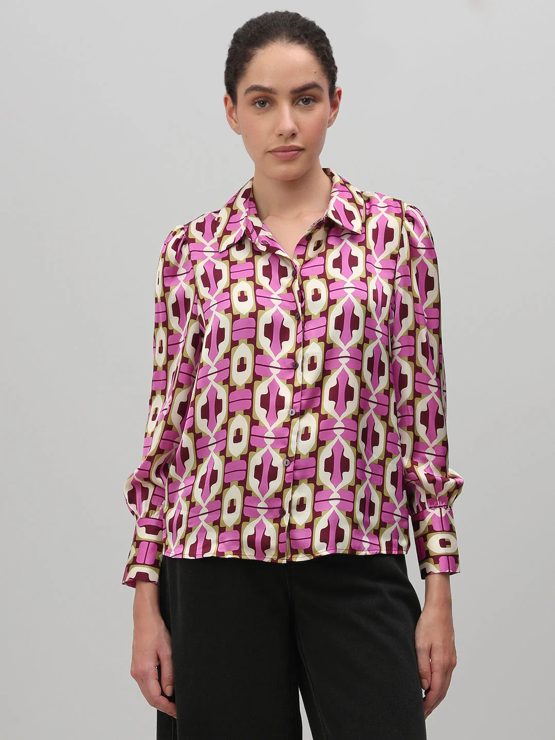 Geometric Print Shirt - Image 2