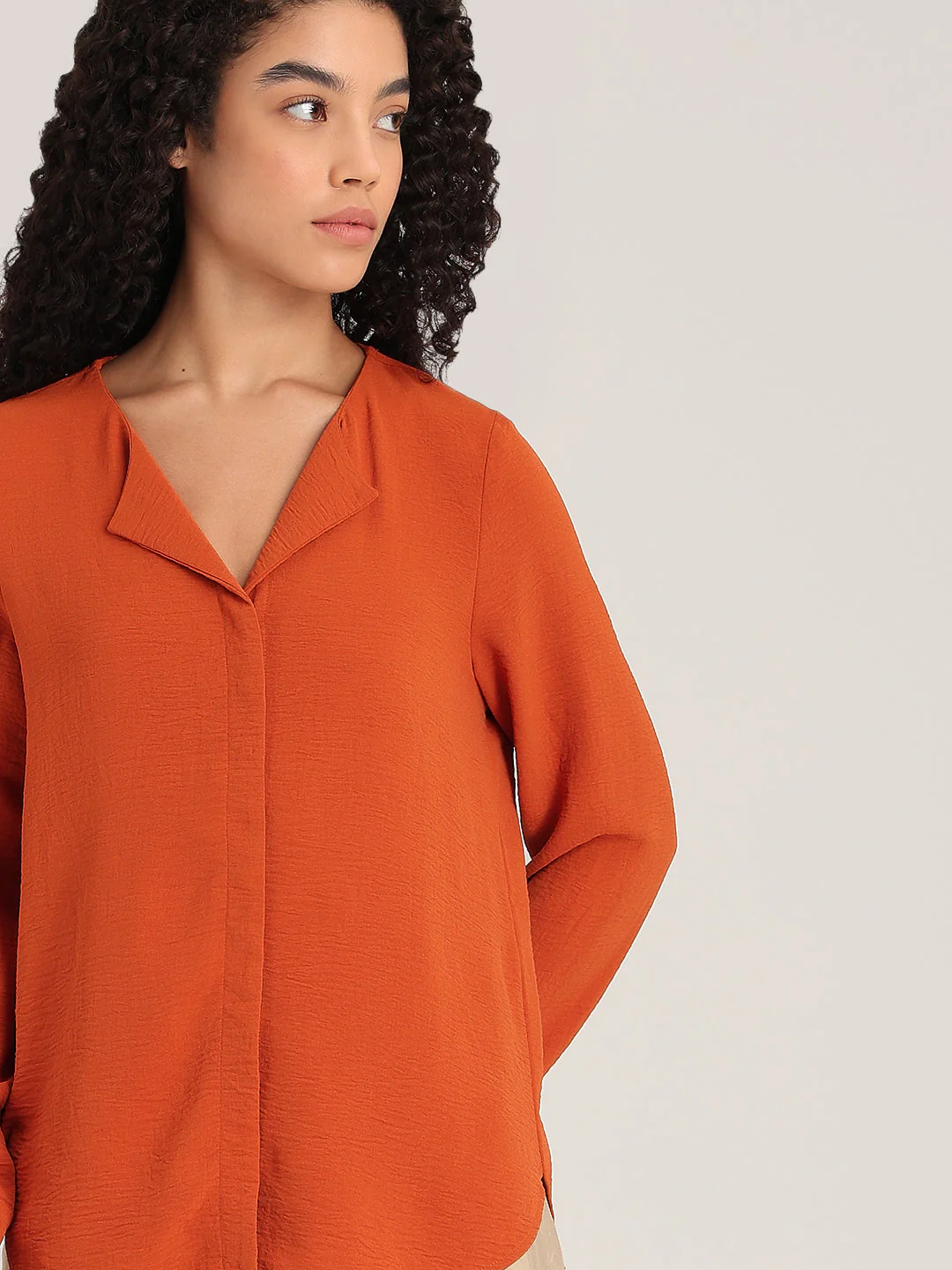 Rust Orange Full Sleeves Top - Image 6