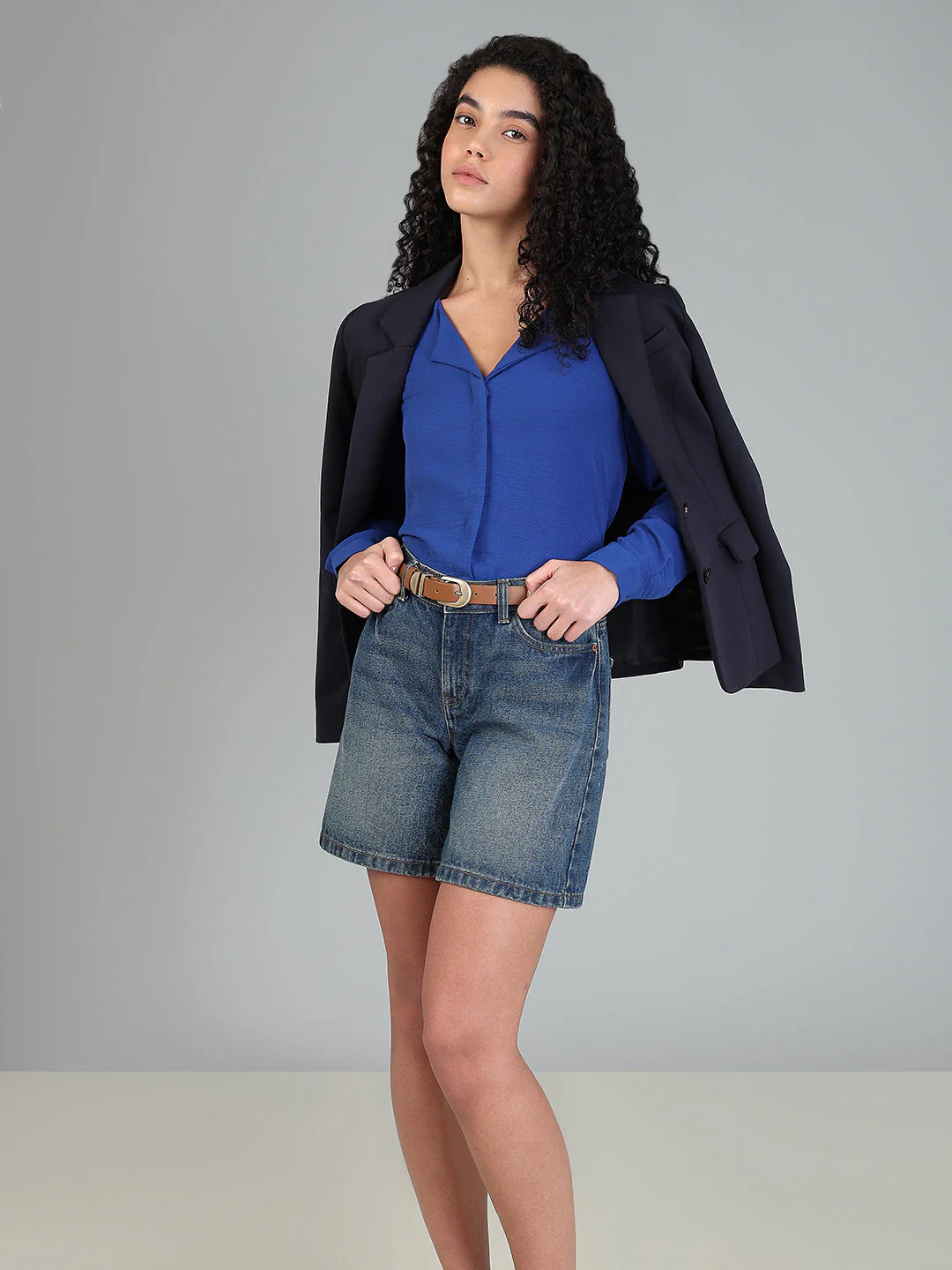 Blue Full Sleeves Top