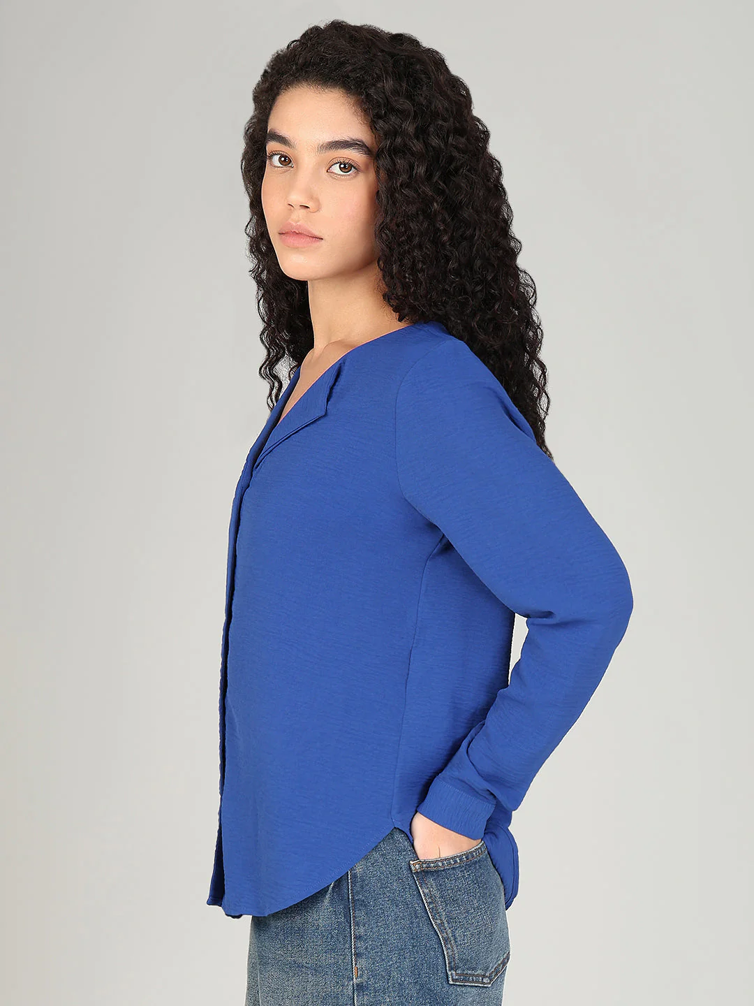 Blue Full Sleeves Top - Image 3