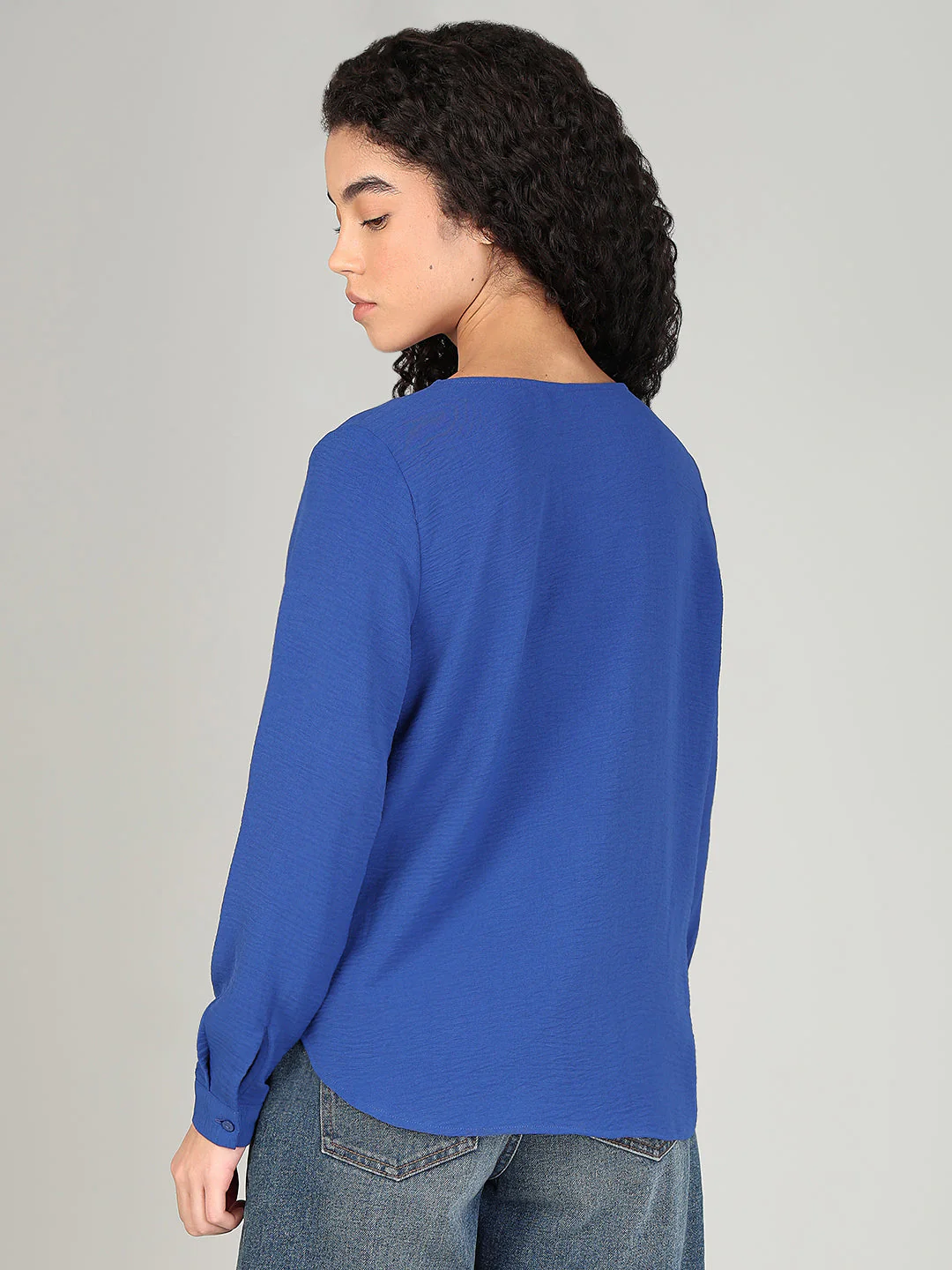 Blue Full Sleeves Top - Image 4