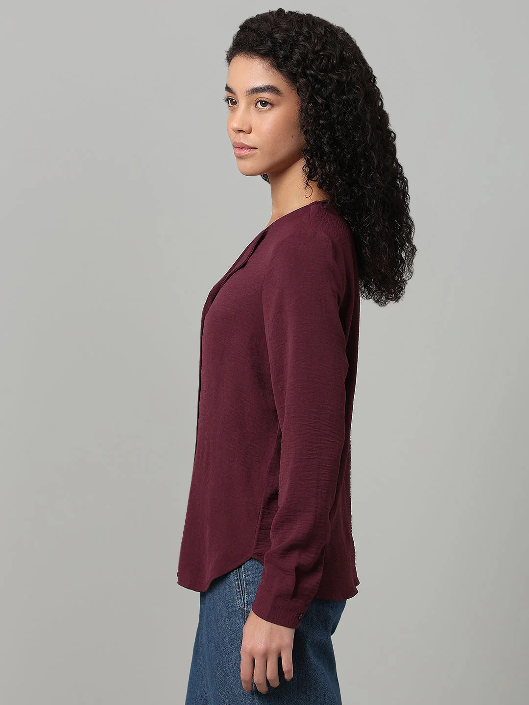 Maroon Full Sleeves Top - Image 3