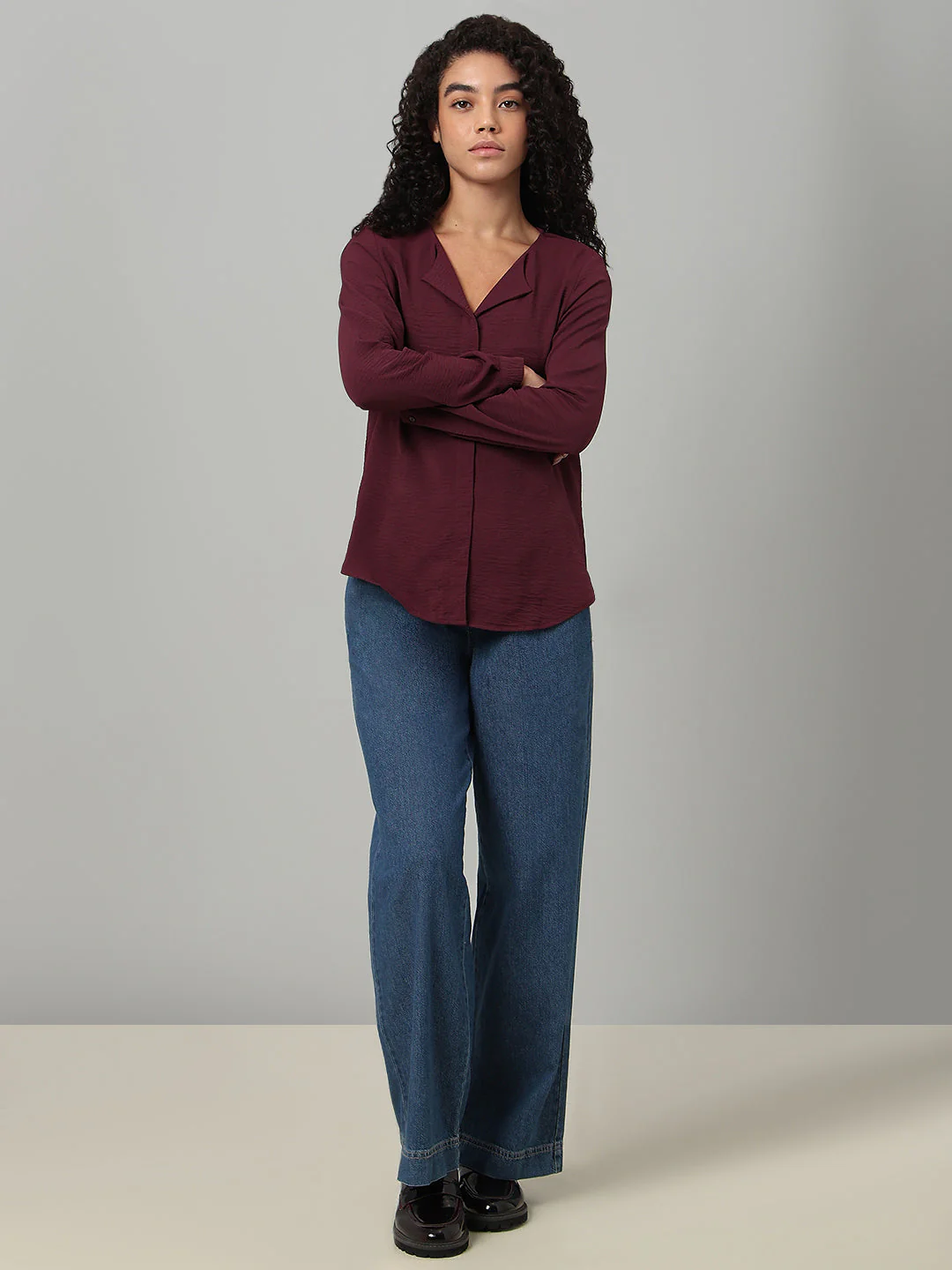 Maroon Full Sleeves Top - Image 5