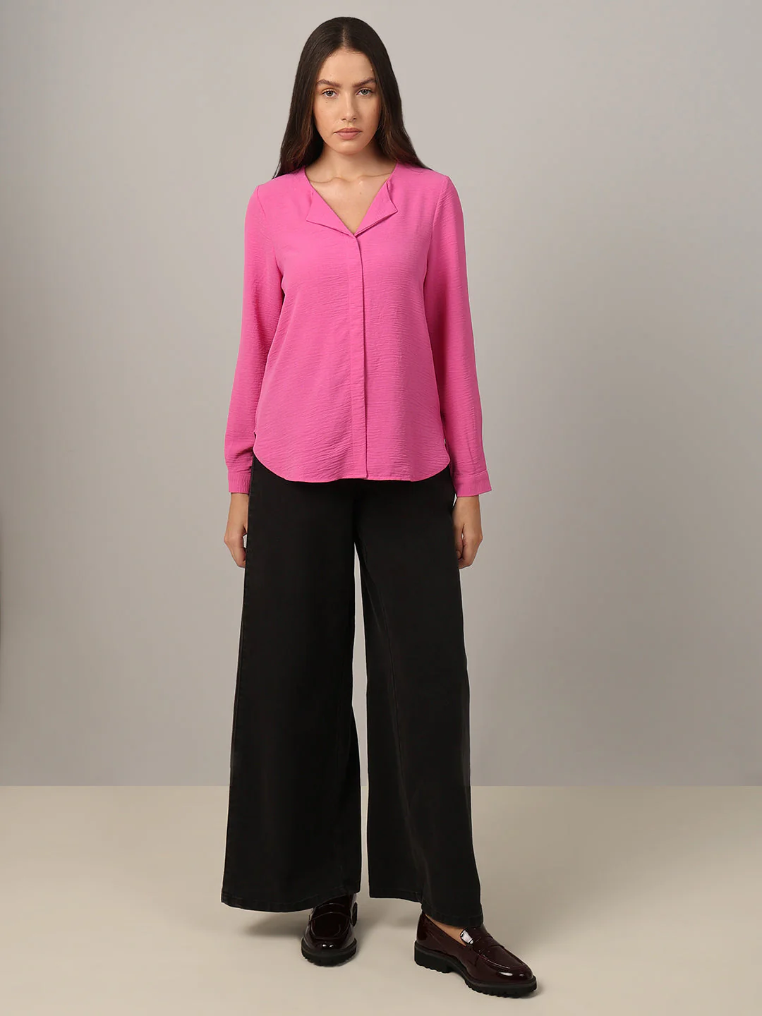 Bright Pink Full Sleeves Top - Image 5