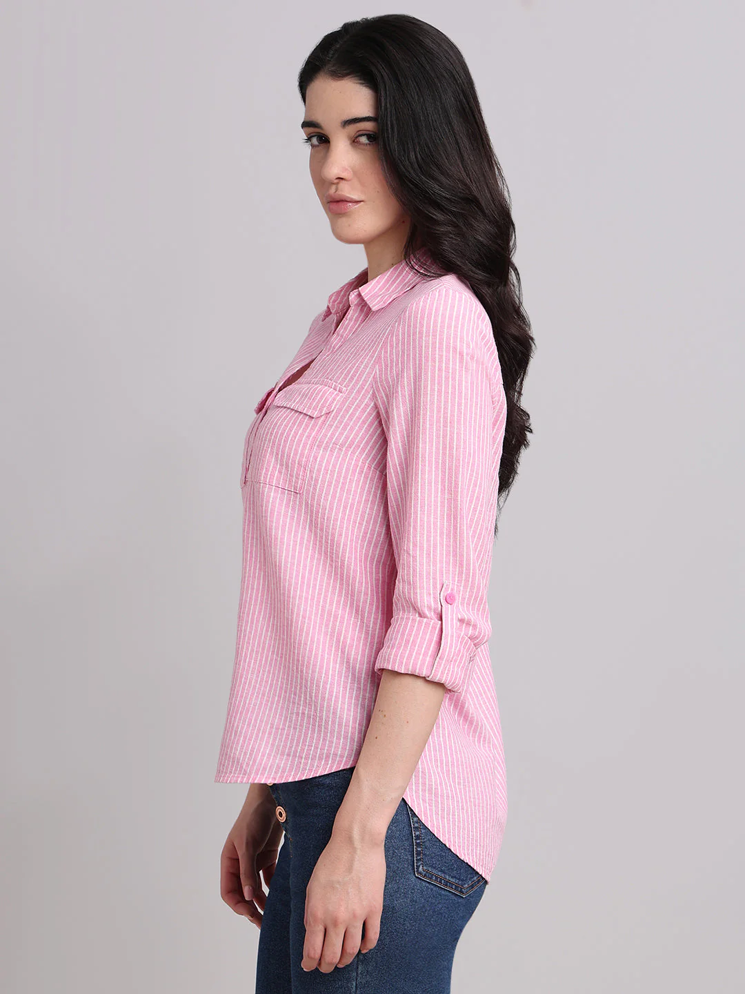 Pink Striped Shirt - Image 3