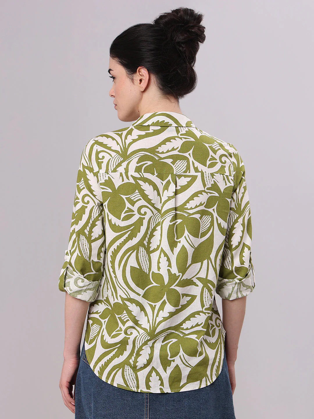 Green Printed Shirt - Image 4
