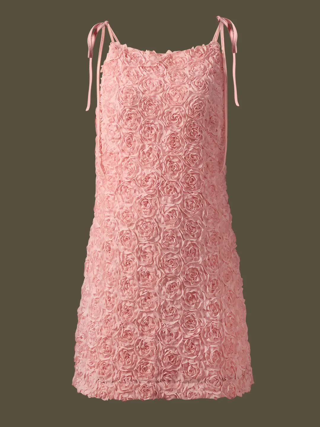 MARQUEE Pink Floral Textured Mini Dress - Image 7