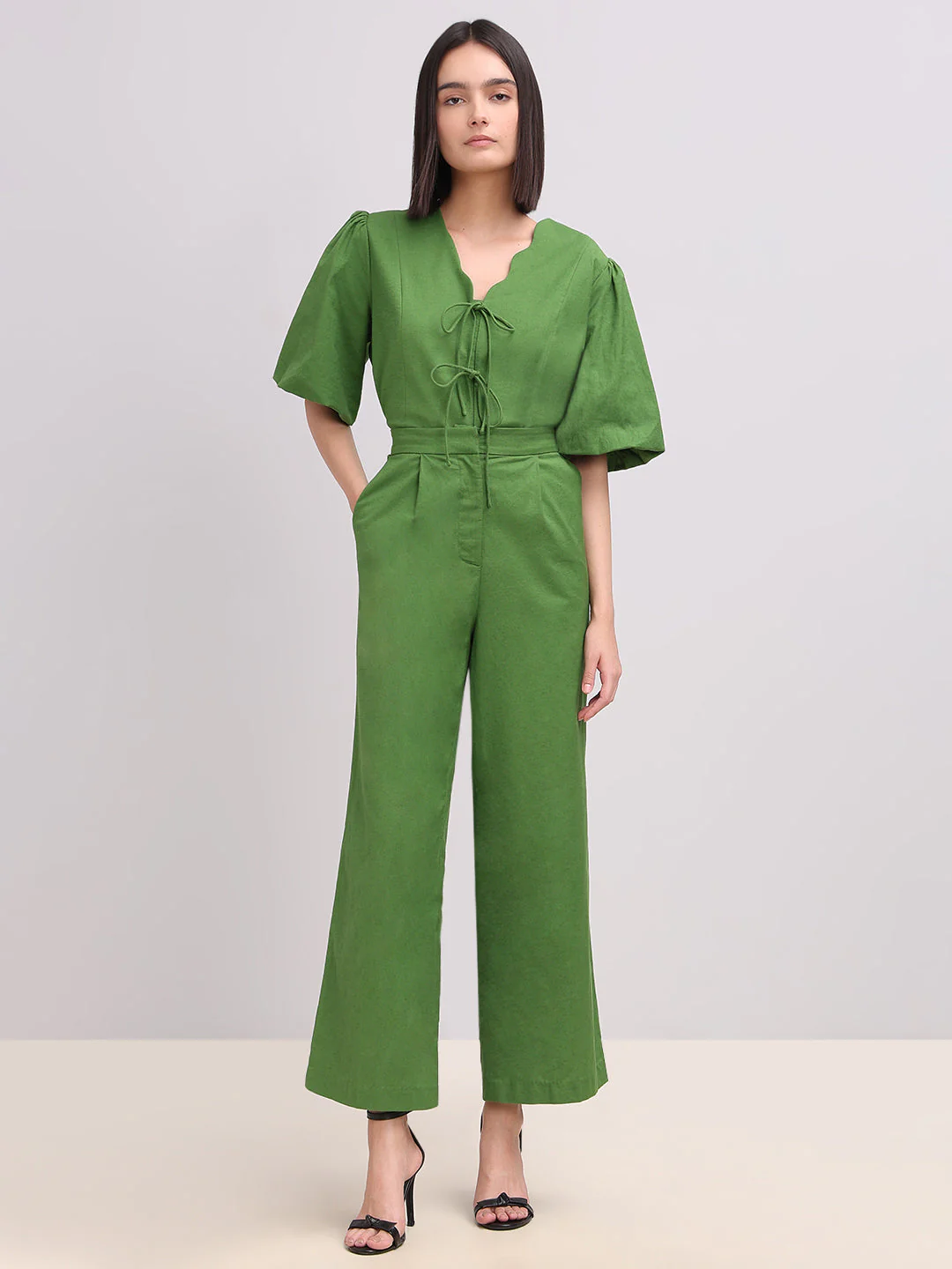 Green Flared Pants - Image 5