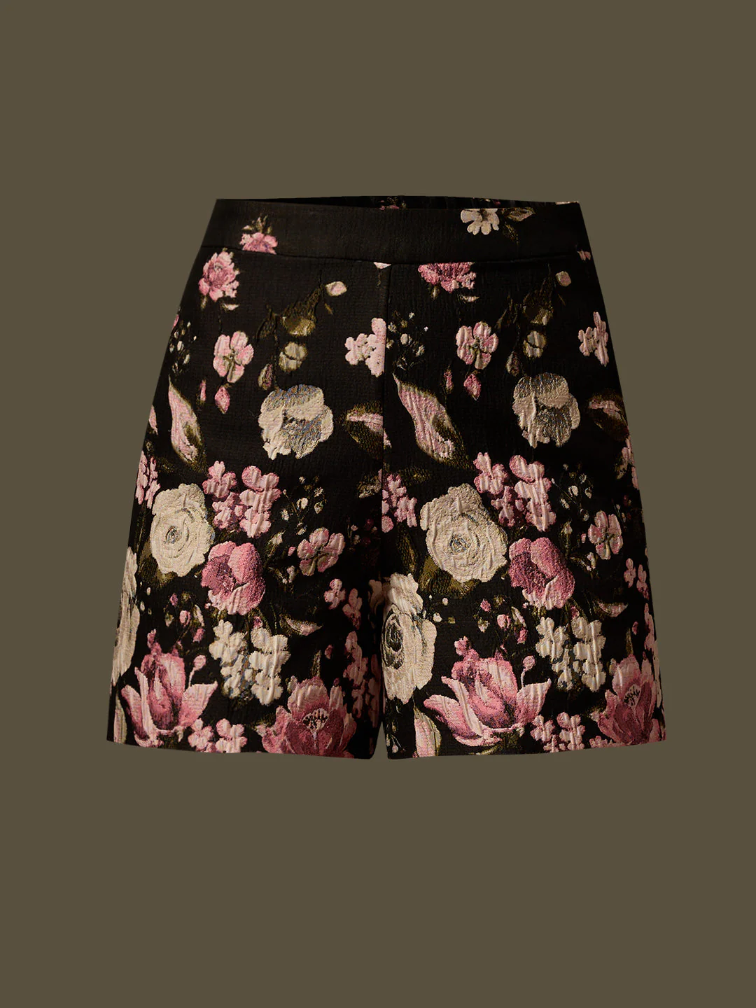 MARQUEE Black Floral Shorts - Image 7
