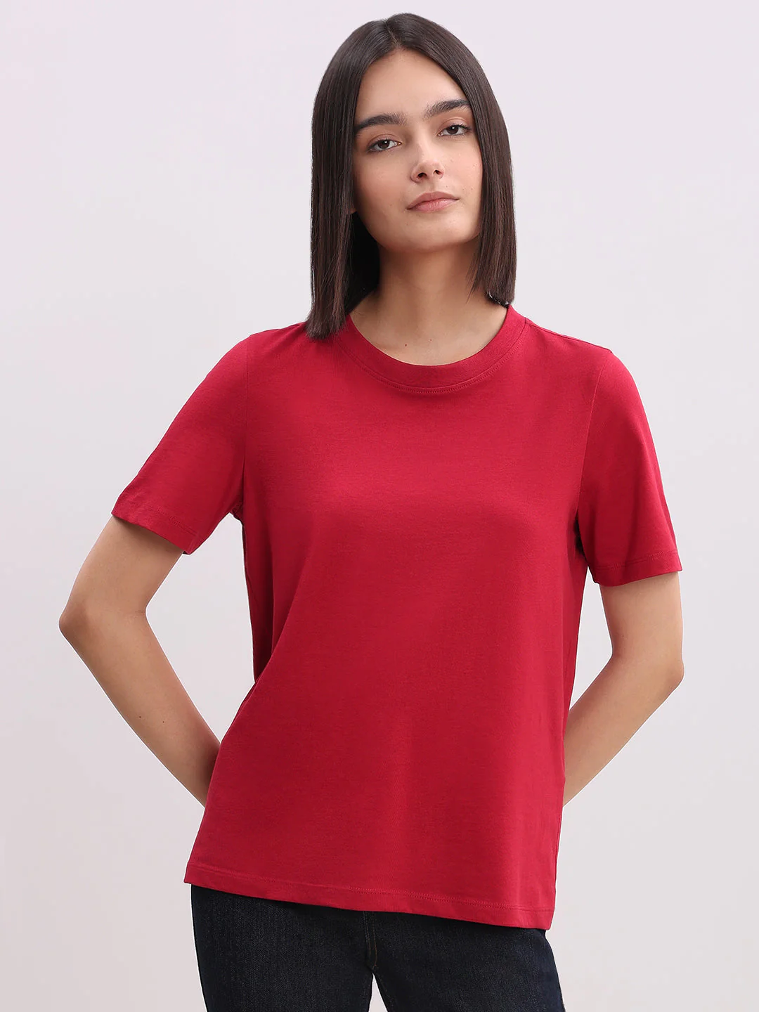 Organic Cotton T-shirt - Red - Image 2