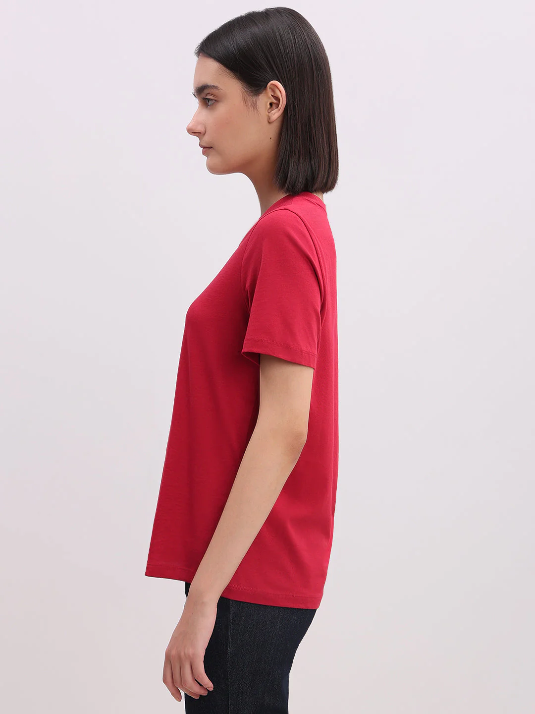 Organic Cotton T-shirt - Red - Image 3