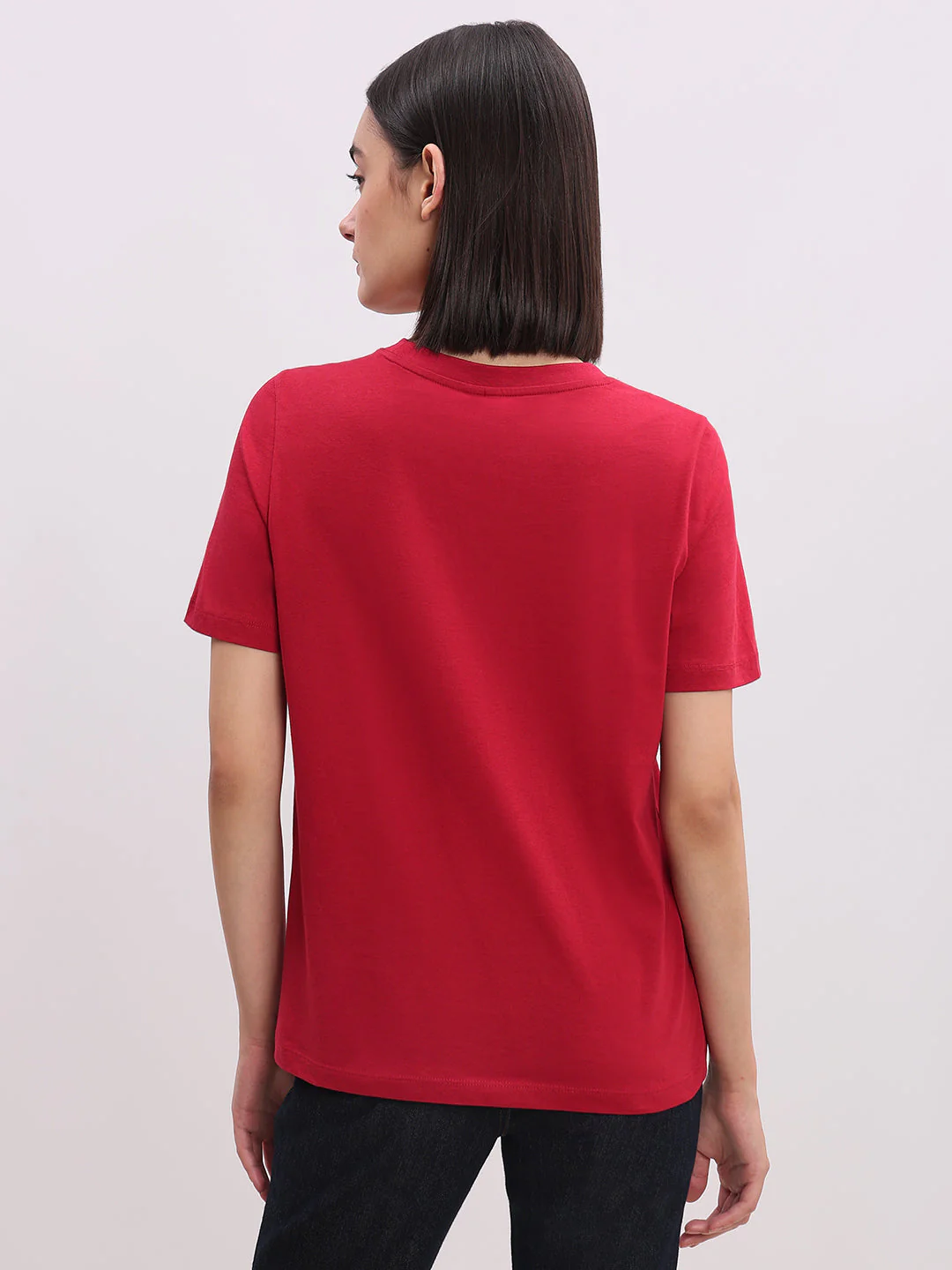 Organic Cotton T-shirt - Red - Image 4