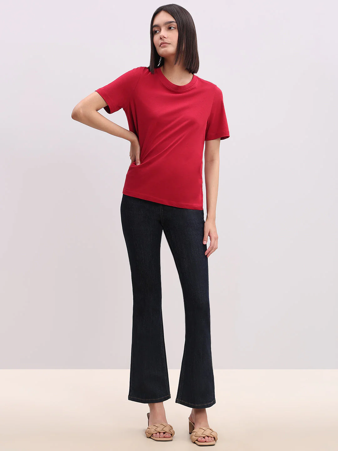 Organic Cotton T-shirt - Red - Image 5