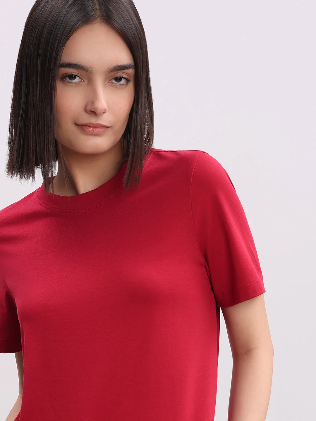 Organic Cotton T-shirt - Red - Image 6