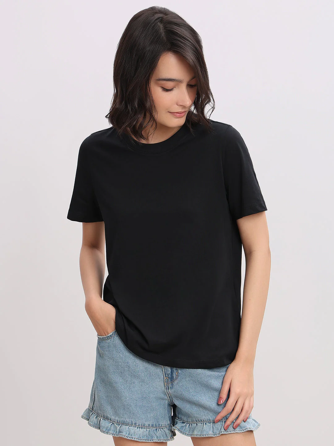 Organic Cotton T-shirt - Black - Image 2