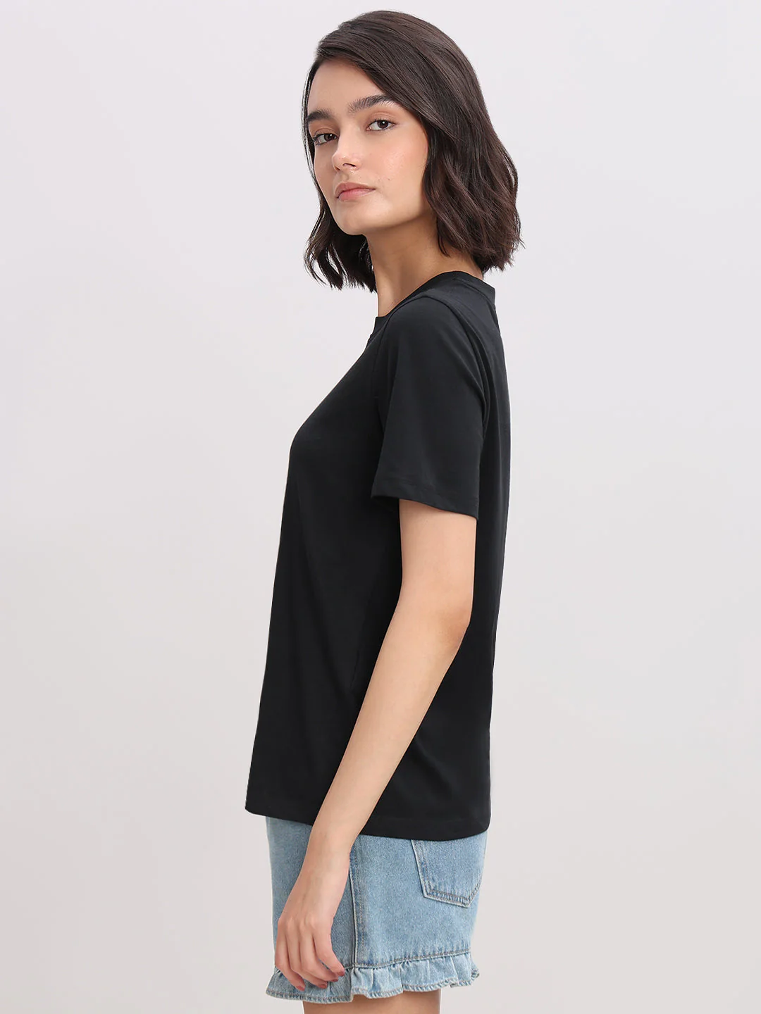 Organic Cotton T-shirt - Black - Image 3