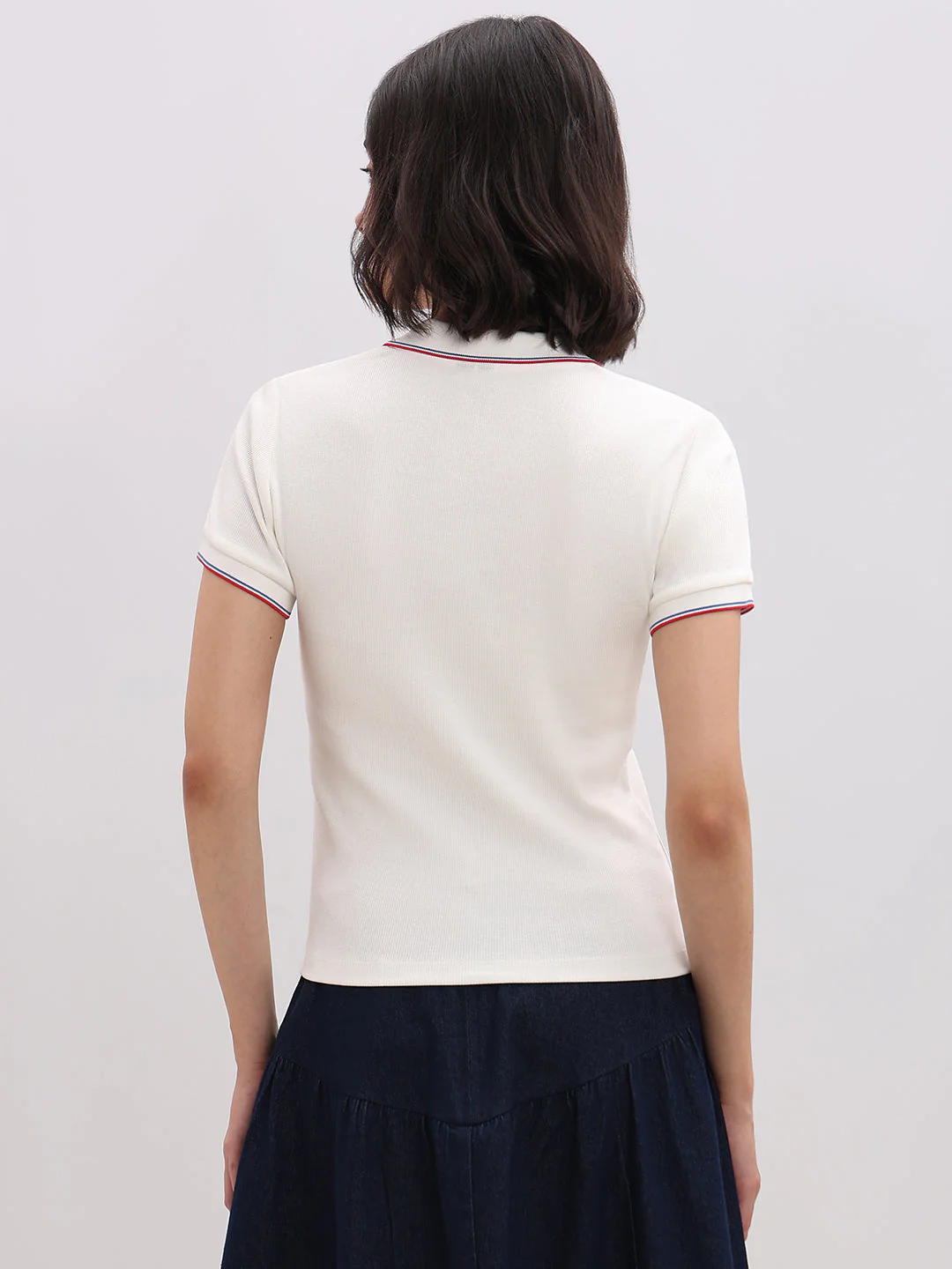Organic Cotton Blend Polo - White - Image 4