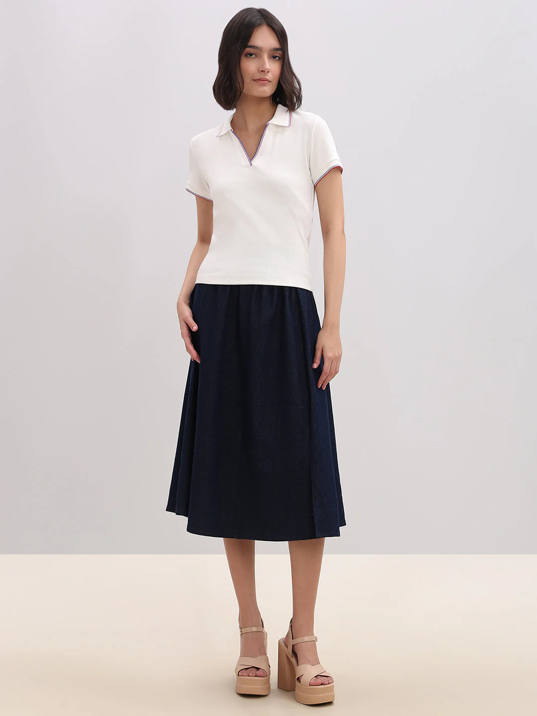 Organic Cotton Blend Polo - White - Image 5
