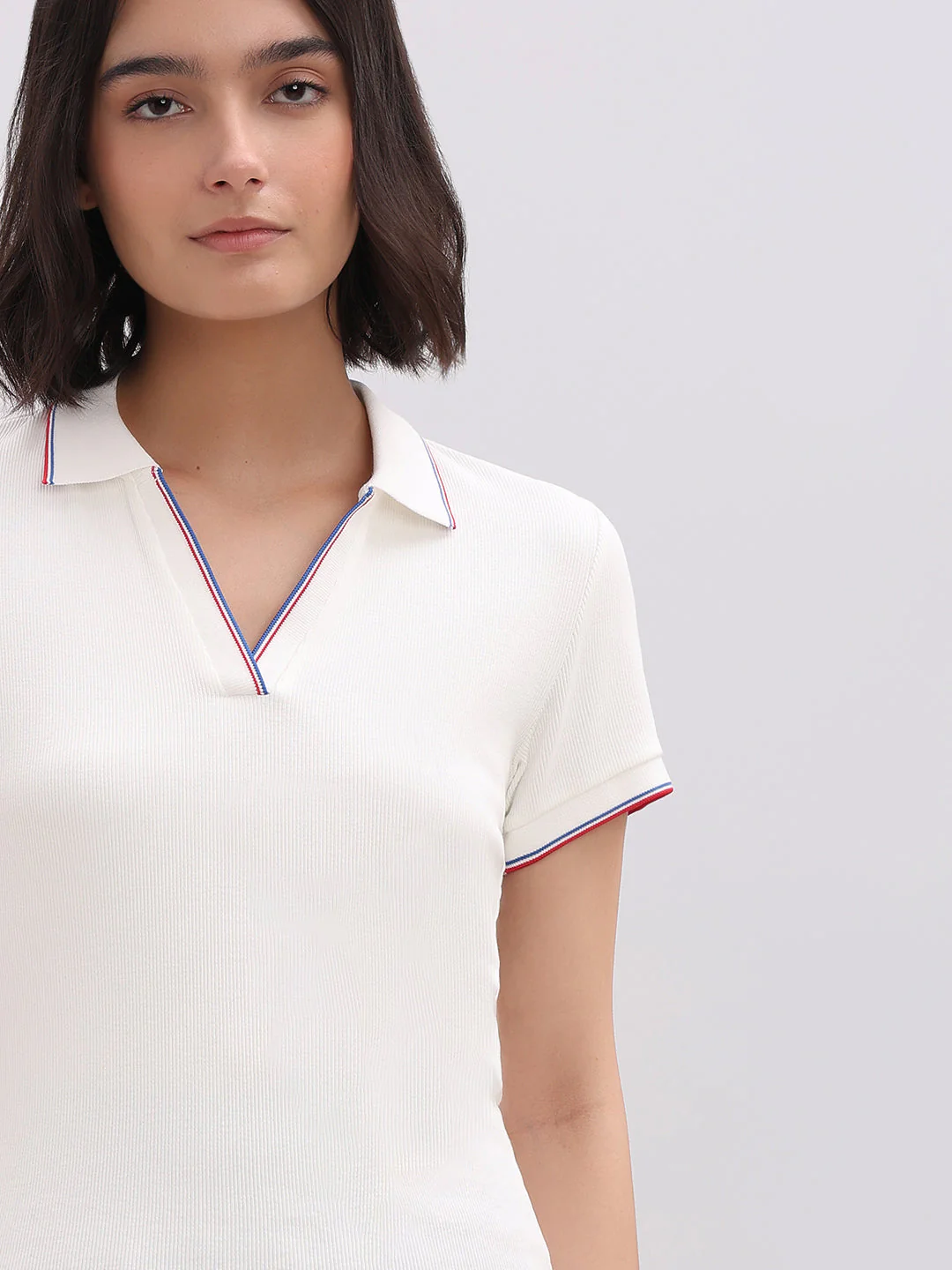 Organic Cotton Blend Polo - White - Image 6
