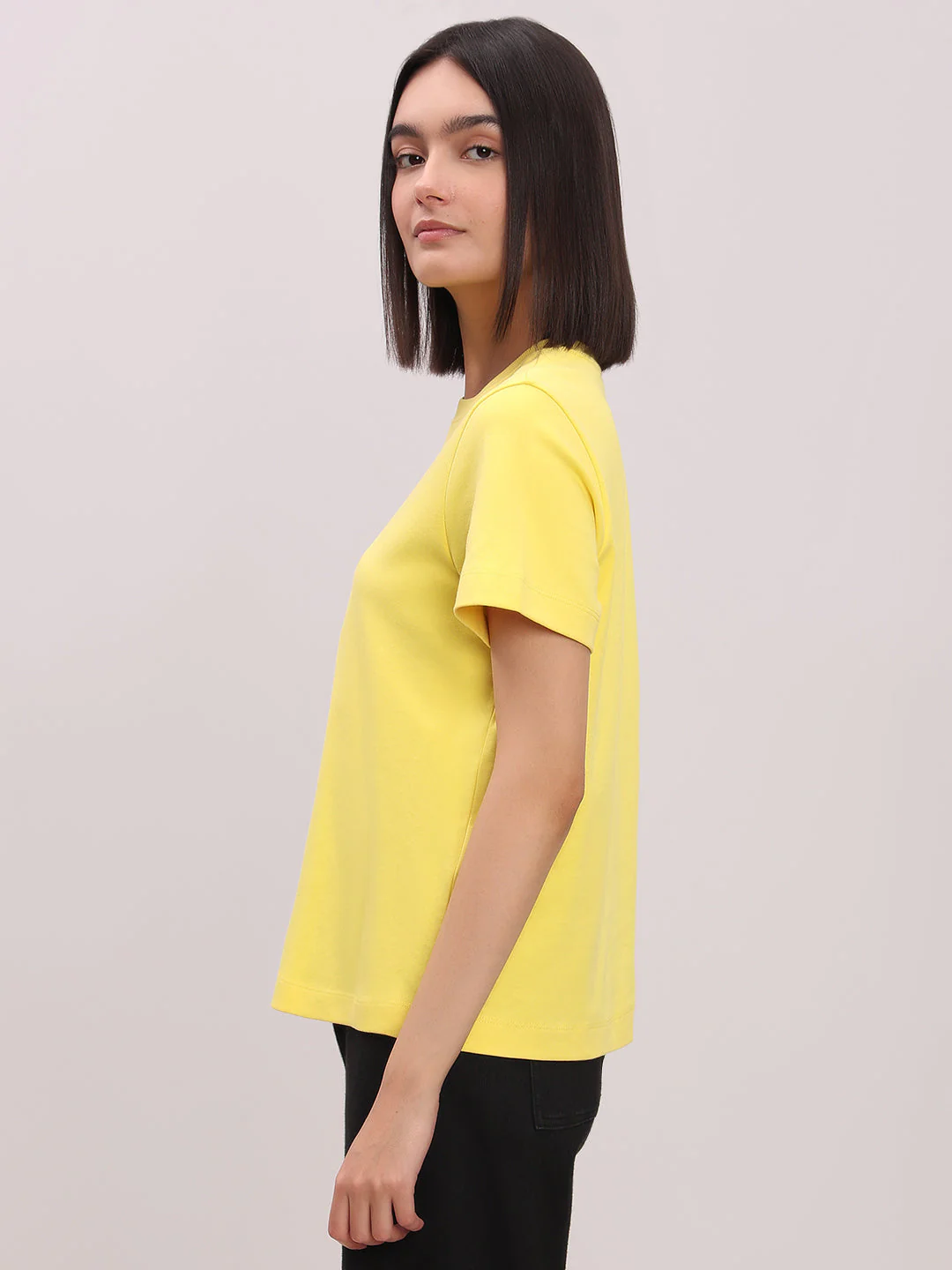Organic Cotton T-shirt - Yellow - Image 3
