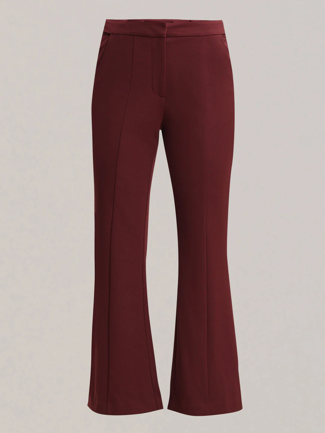 Rust Red High Rise Flared Pants - Image 7